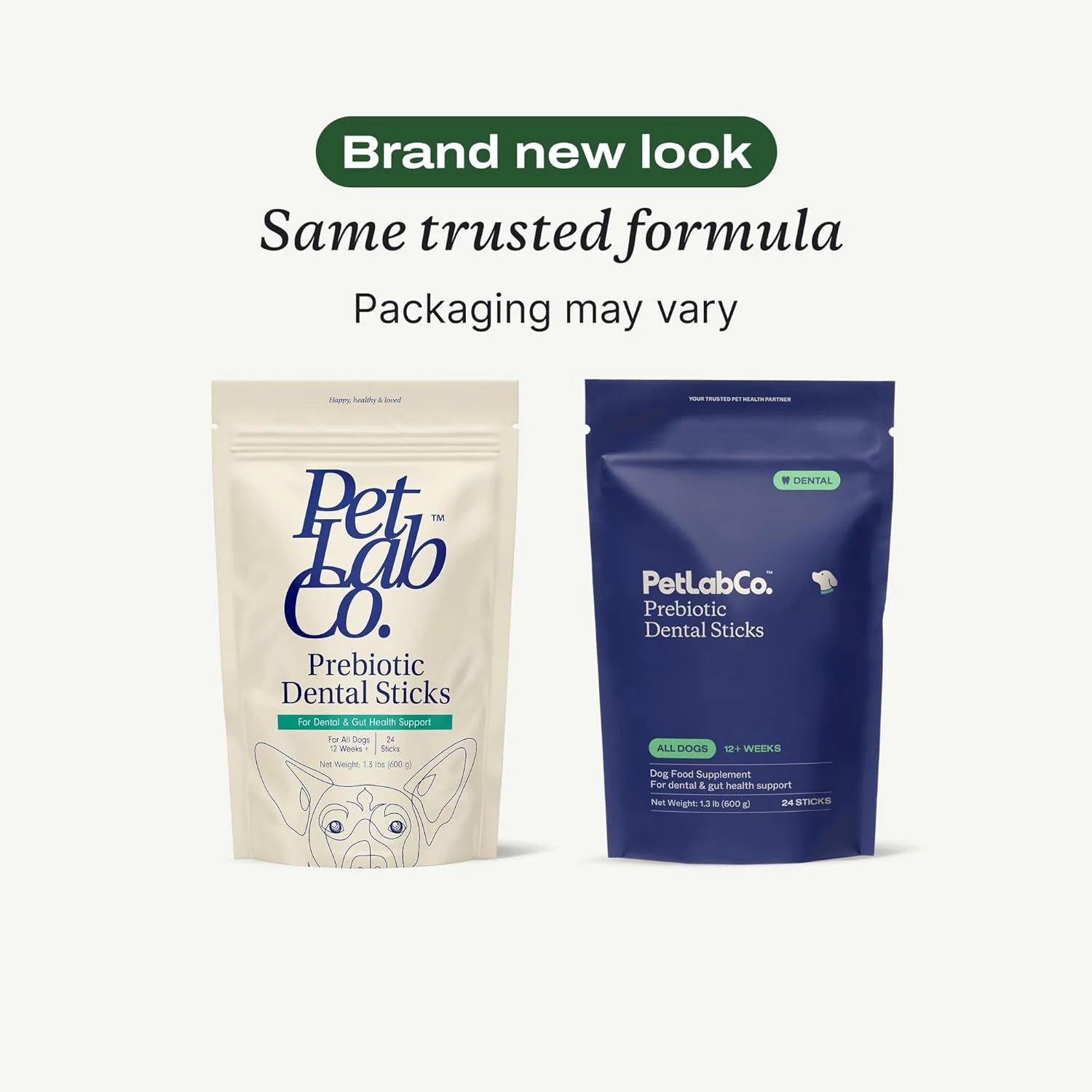 استیک های دندانی سگ PetLab Co. - جویدنی های دندانی سگ - هدف قرار دادن تجمع پلاک و جرم در منبع - طراحی شده برای حفظ سلامت دهان و دندان سگ شما، تازه نگه داشتن تنفس و کمک به هضم (24 عدد)