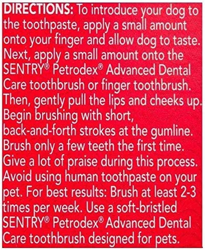 خمیر دندان آنزیمی سگ پترودکس، کمک به کاهش جرم و پلاک دندان، طعم مرغ، بسته 2 عددی