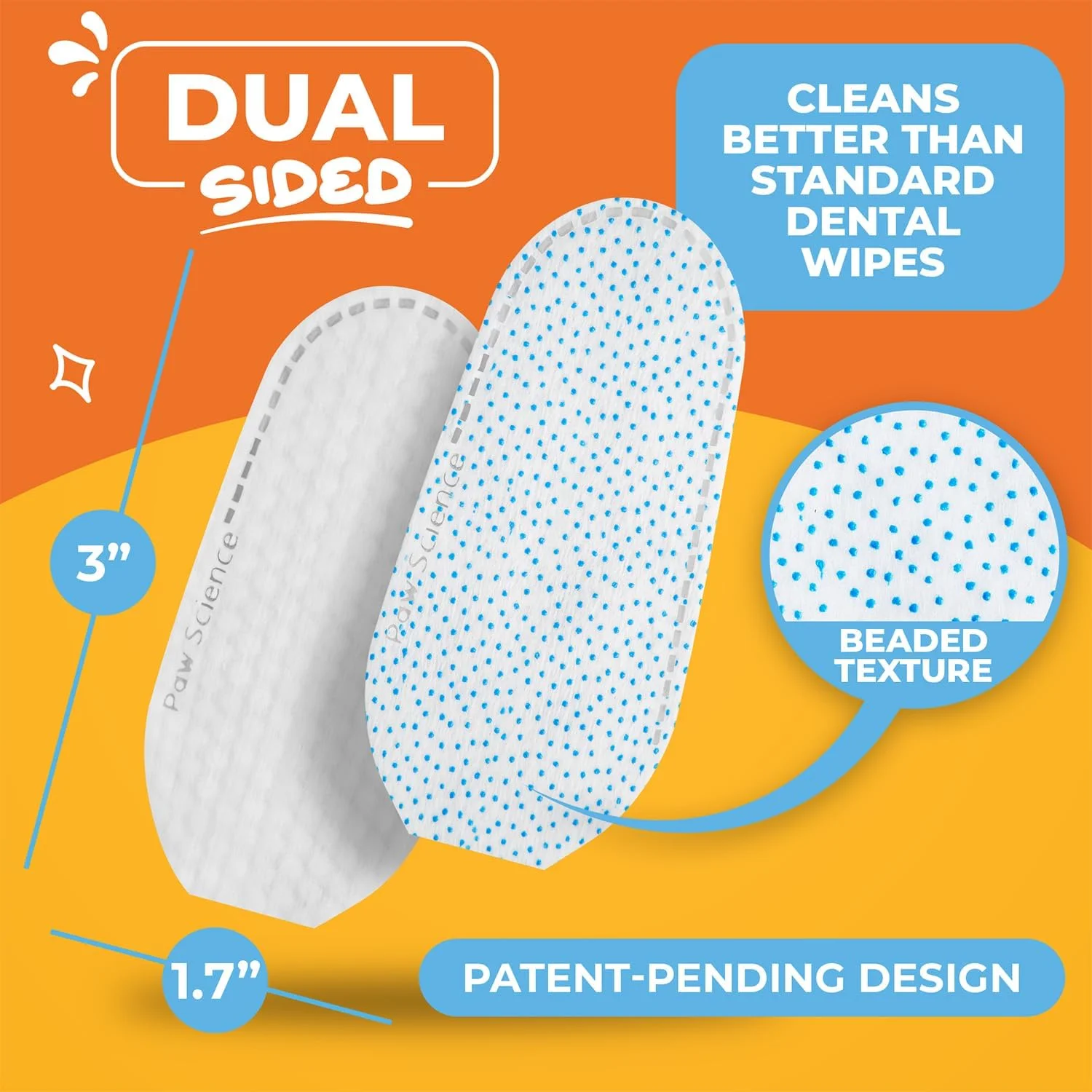 دستمال مرطوب تمیز کننده دندان سگ - دستمال انگشتی دندان سگ - کیت مسواک و مسواک زدن - خوشبو کننده دهان، تمیز کننده دهان