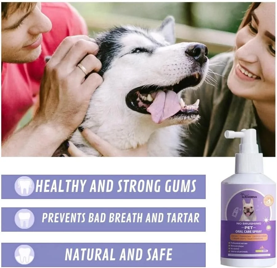 اسپری دهان برای سگ و گربه، از بین برنده بوی بد دهان، پلاک و جرم دندان، 250 میلی لیتر