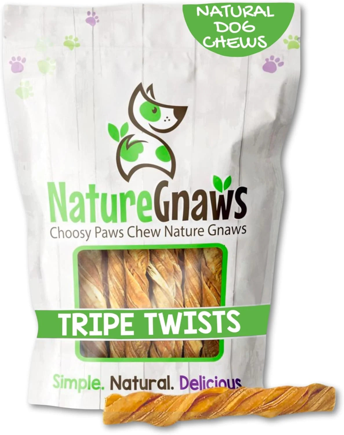 پیچ های سیرابی Nature Gnaws، 10-12.5 سانتی متر (10 عدد) - تشویقی جویدنی سگ، 100% طبیعی، تهیه شده از گوشت گاو درجه یک تغذیه شده با علف