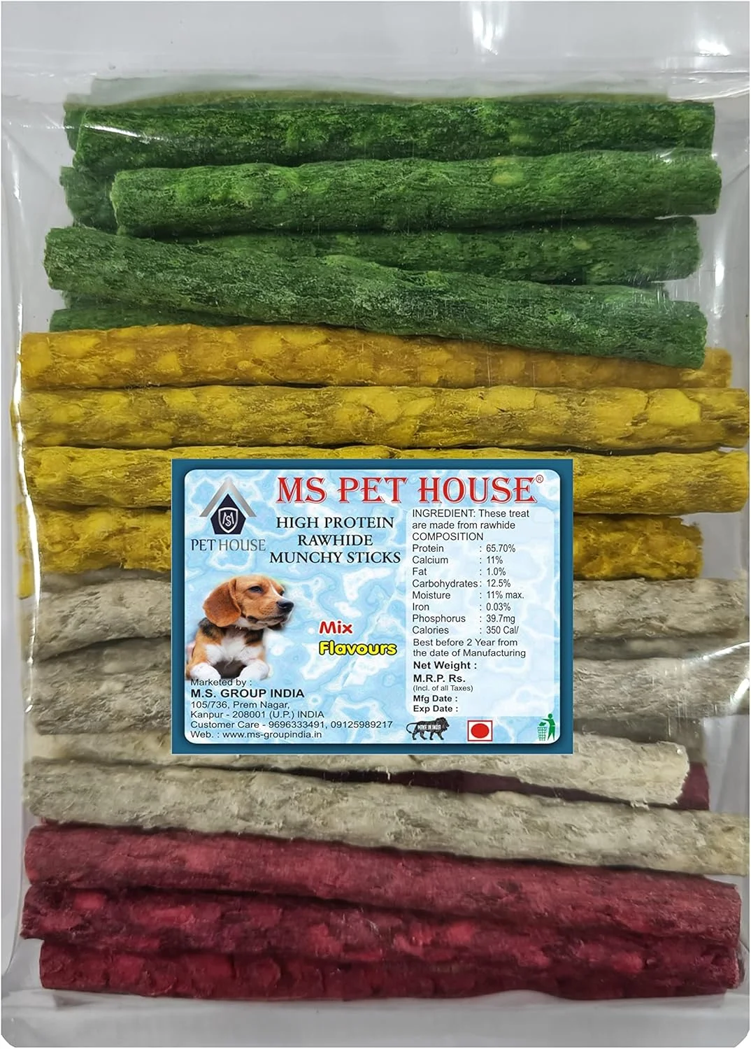 تشویقی سگ طعم های ترکیبی (مرغ، نعناع، گوشت گوسفند و طبیعی) 1 کیلوگرم