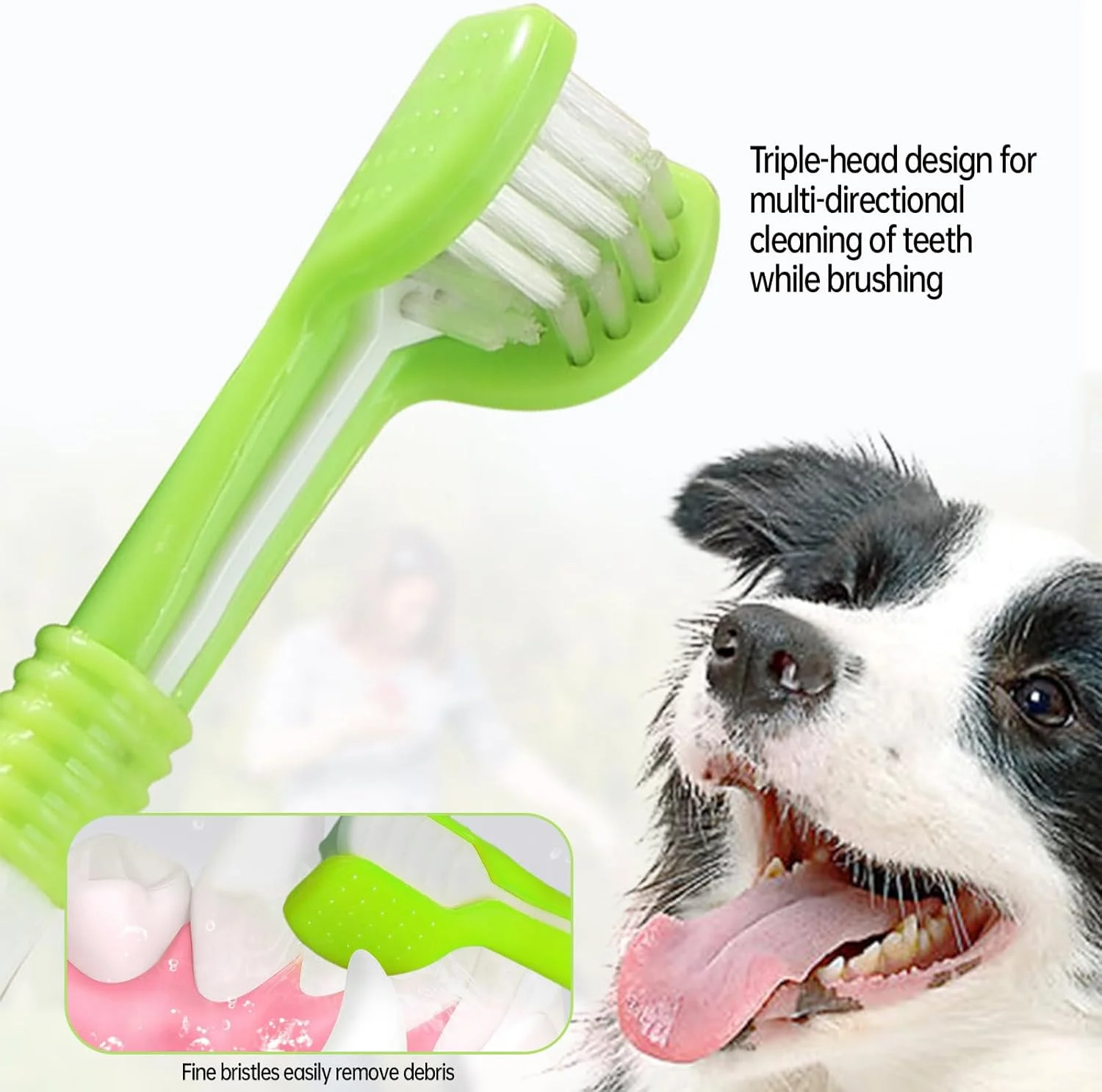 مسواک سگ، 10 عدد مسواک سگ، مسواک انگشتی حیوانات خانگی، مسواک سیلیکونی سگ و گربه