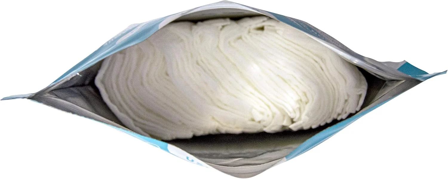 دستمال مرطوب مسواک حیوانات خانگی JAX & CALI، دستمال دندانی با بافت طبیعی، مراقبت کامل دهان و دندان حیوانات خانگی، بدون تست حیوانی، آنزیم های طبیعی پلاک و التهاب را کاهش می دهند، دندان ها را تمیز نگه می دارند، برای سگ ها و گربه ها، 65 عدد