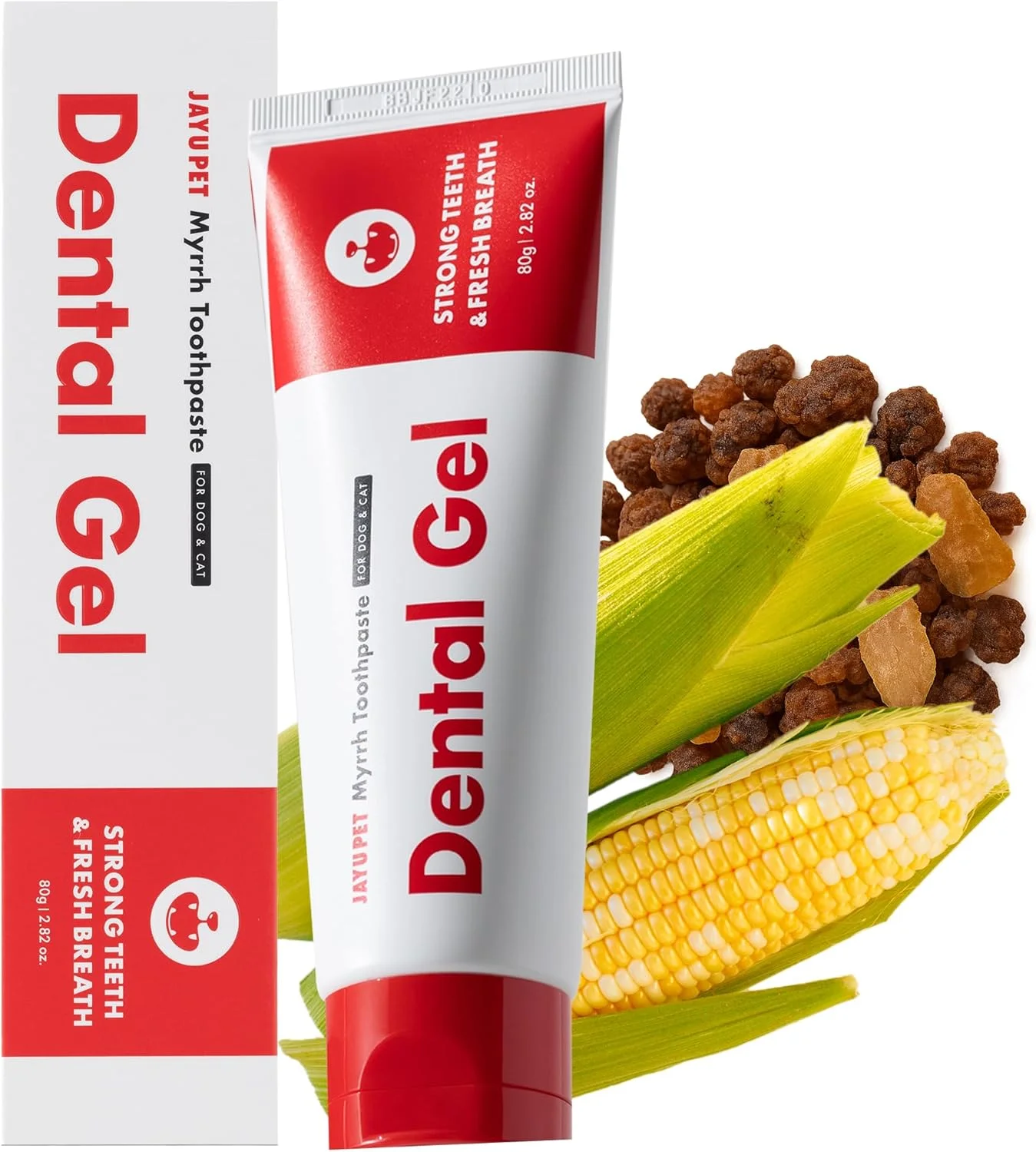 ژل دندان حیوانات خانگی JAYU - خمیر دندان سگ و گربه | از بین بردن پلاک و جرم | تمیز کردن دندان و خوشبو کننده دهان | مراقبت از دندان توله سگ و بچه گربه با تایید دامپزشک | 80 گرم ژل دندان حیوانات خانگی JAYU - خمیر دندان سگ و گربه | از بین بردن پلاک و جرم | تمیز کردن دندان و خوشبو کننده دهان | مراقبت از دندان توله سگ و بچه گربه با تایید دامپزشک | 80 گرم