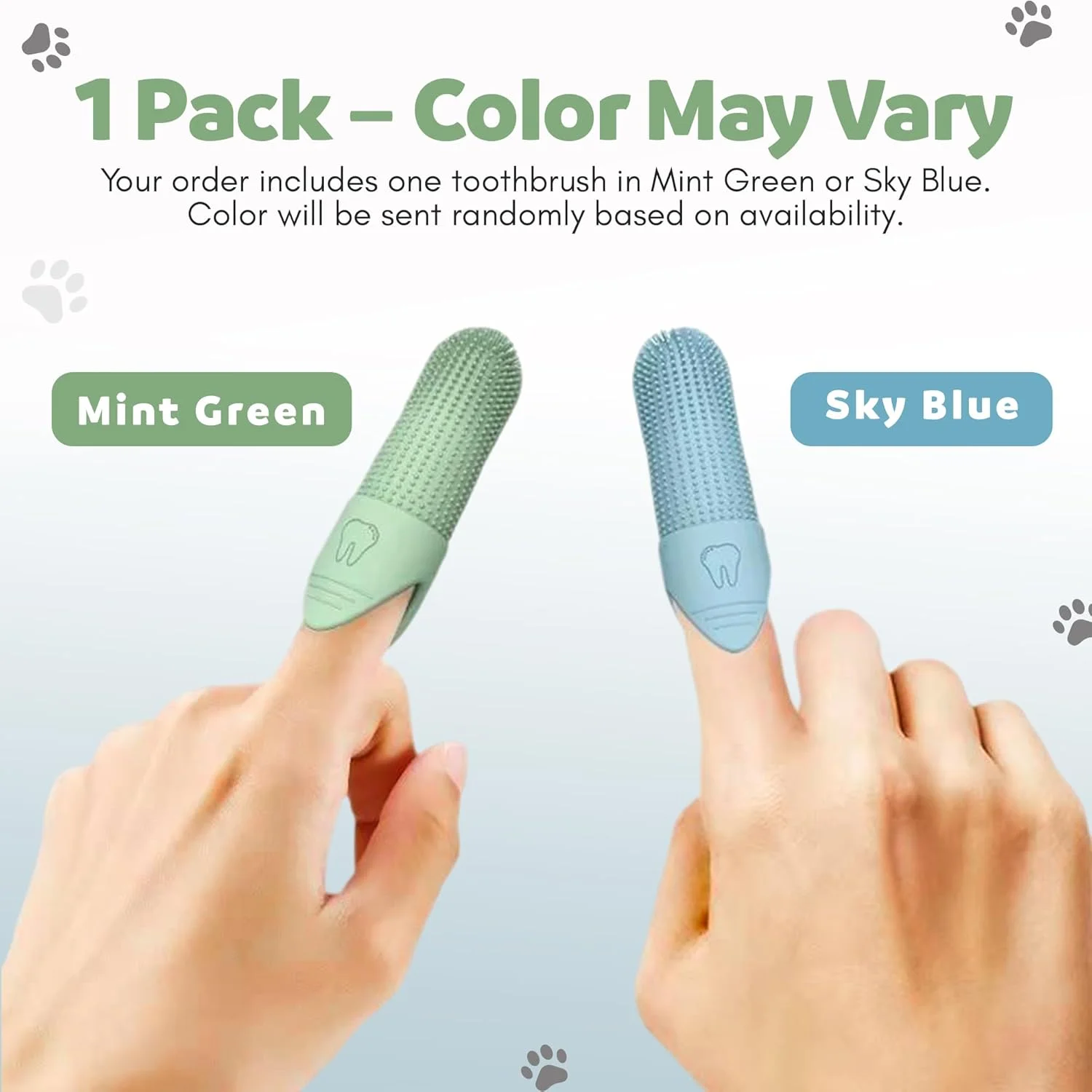 مسواک انگشتی سگ و گربه، بسته 4 عددی، مسواک انگشتی سیلیکونی نرم برای سگ ها، مراقبت از دندان توله سگ، مسواک انگشتی سگ برای نژادهای کوچک و بزرگ