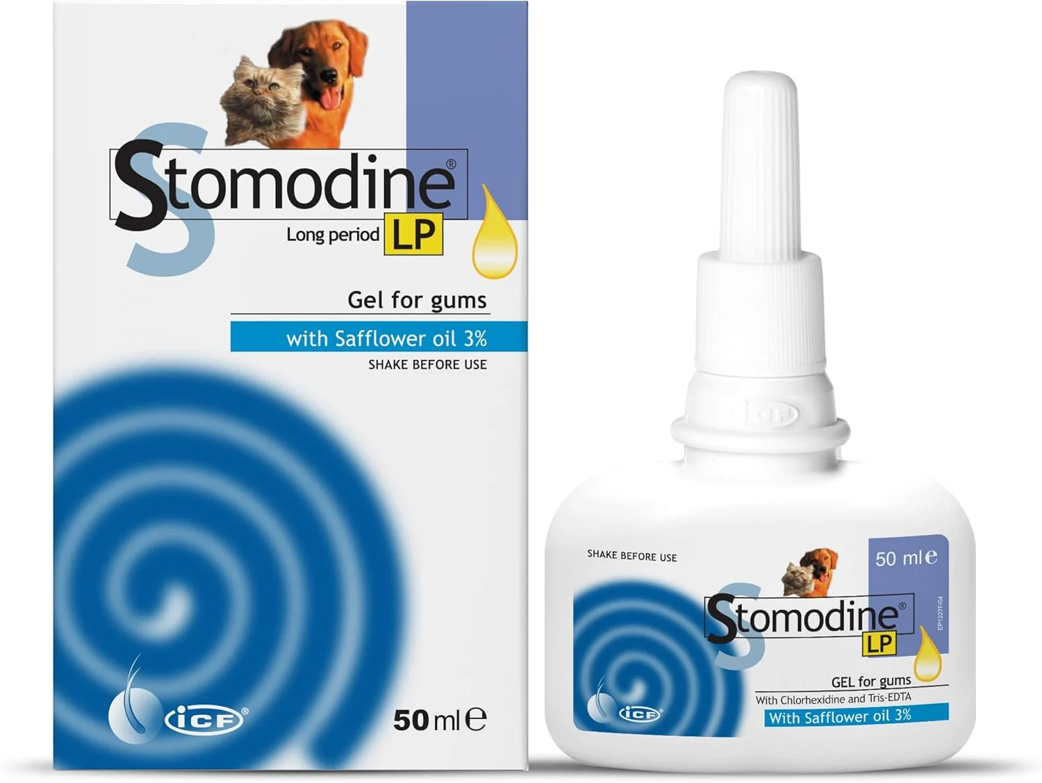 ژل لثه سگ و گربه آی سی اف مدل Stomodine Lp حجم 50 میلی لیتر