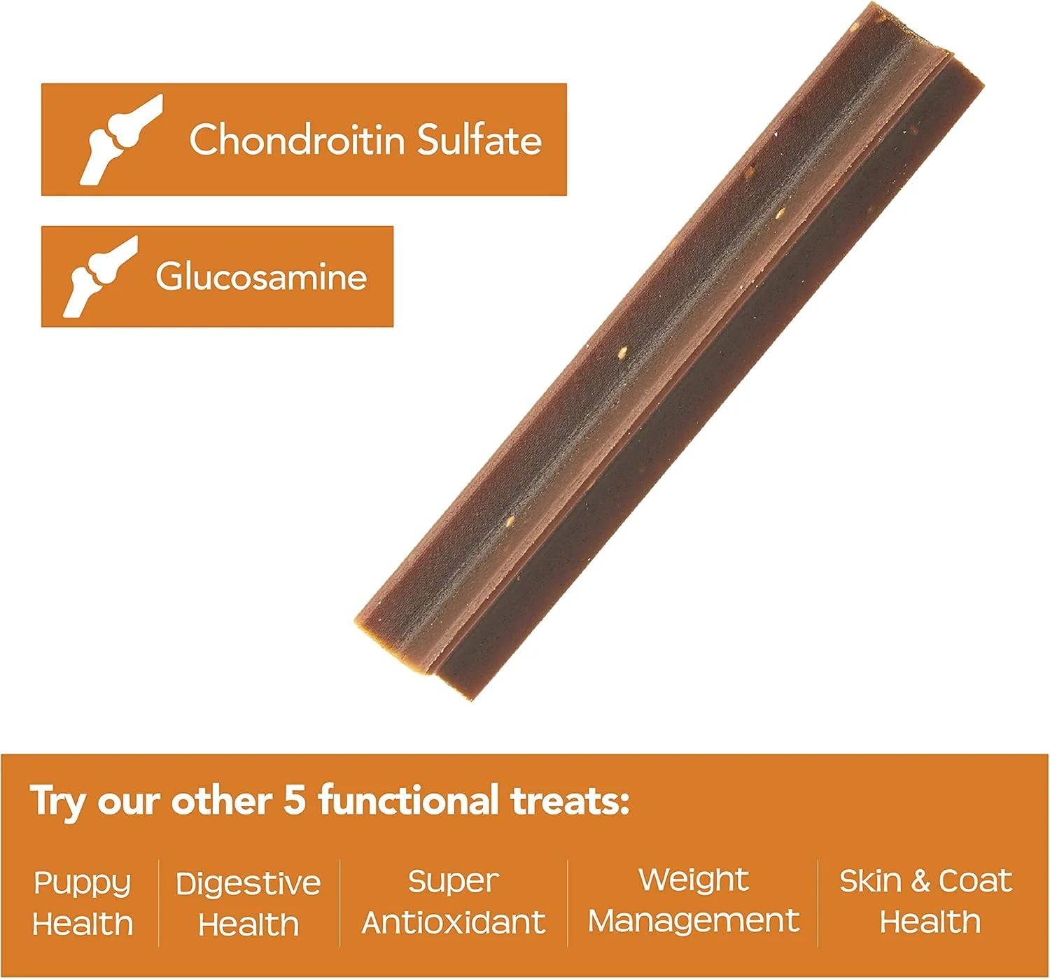 یک بسته استیک های جویدنی دندانی کوچک برای سلامت مفاصل بدون غلات 175 گرمی