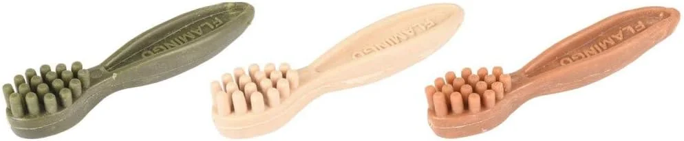 مسواک گیاهی فلامینگو 12.5 سانتی متر، بسته 4 عددی، مخلوط