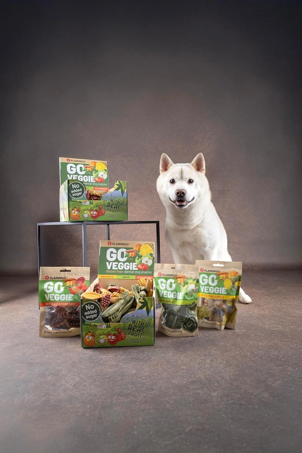 مسواک گیاهی فلامینگو با طعم توت فرنگی، 7.5 سانتی متر، بسته 15 عددی، 120 گرم