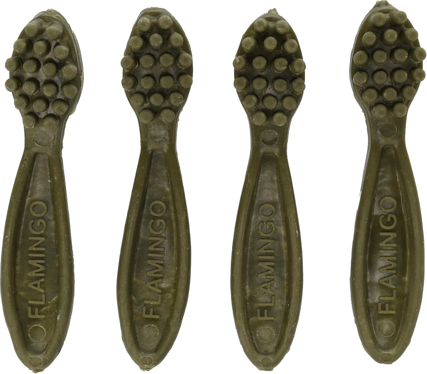 تشویقی سگ فلامینگو - مسواک سبزیجات با طعم سیب - 160 گرم - بدون گلوتن - کم کالری - اسنک مراقبت از دندان