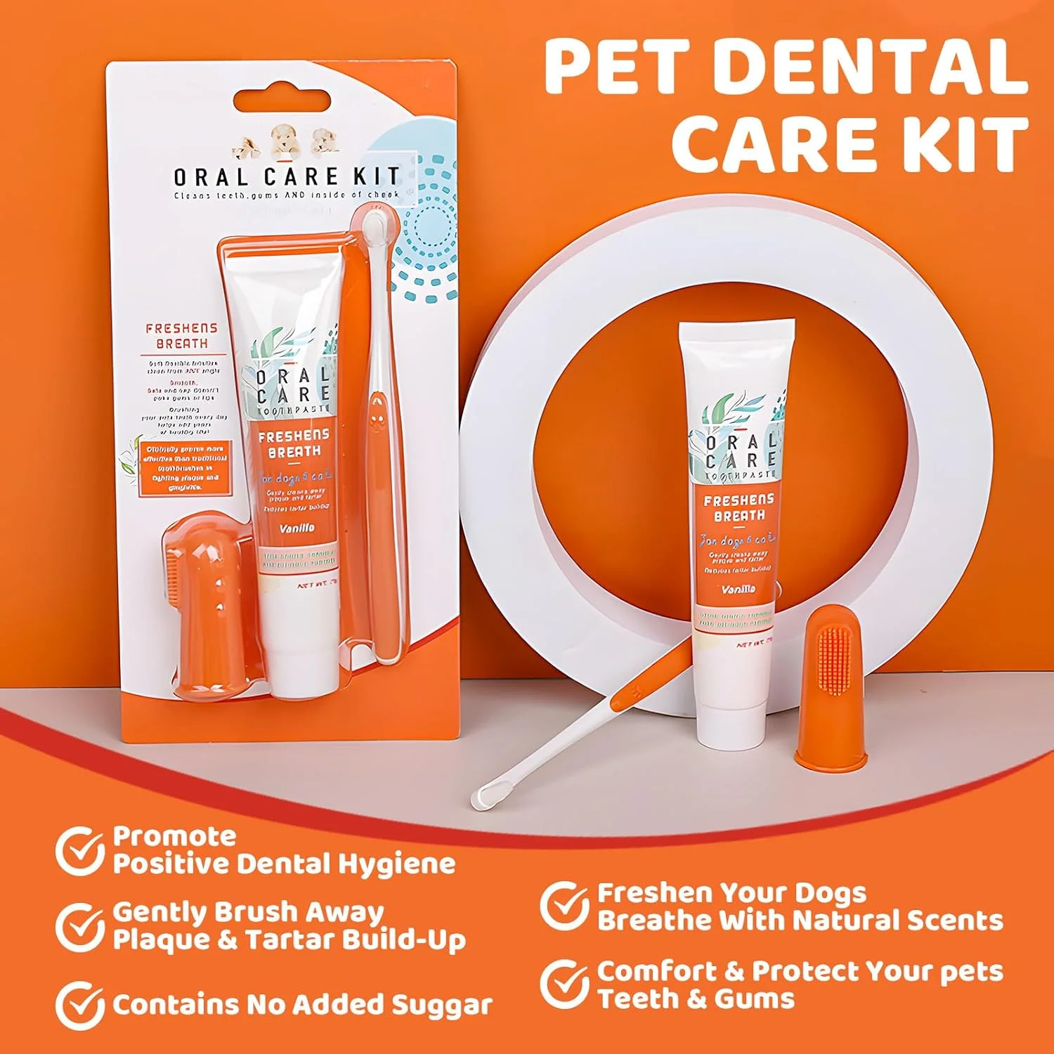 خمیر دندان سگ، مسواک سگ، مراقبت از دندان سگ، خمیر دندان برای تمیز کردن دندان سگ، طعم گوشت گاو، برای حفظ سلامت دهان و دندان حیوان خانگی شما، بسته 3 عددی