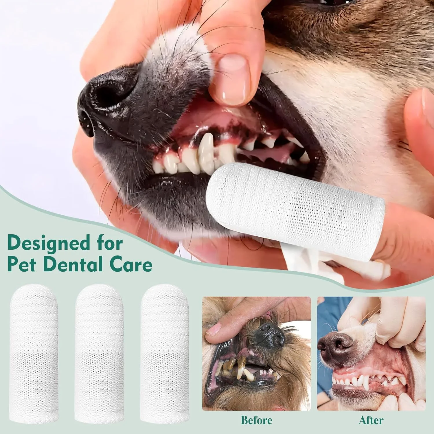 مسواک انگشتی سگ