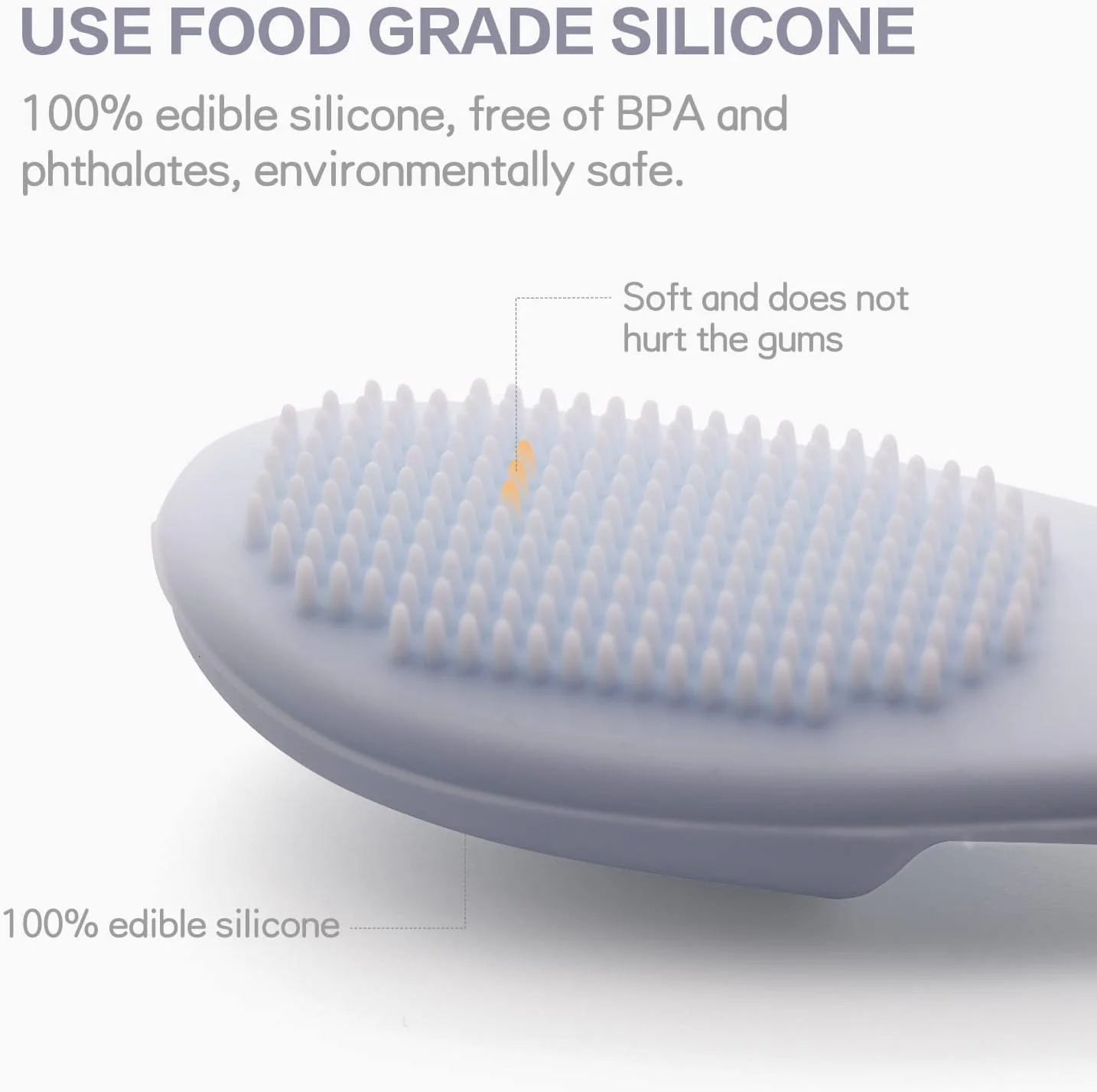 مسواک انگشتی سگ CONSIO، ساخته شده از سیلیکون با کیفیت غذایی، تمیز کردن آسان دندان، مراقبت از دندان برای توله سگ ها، گربه ها و حیوانات خانگی کوچک