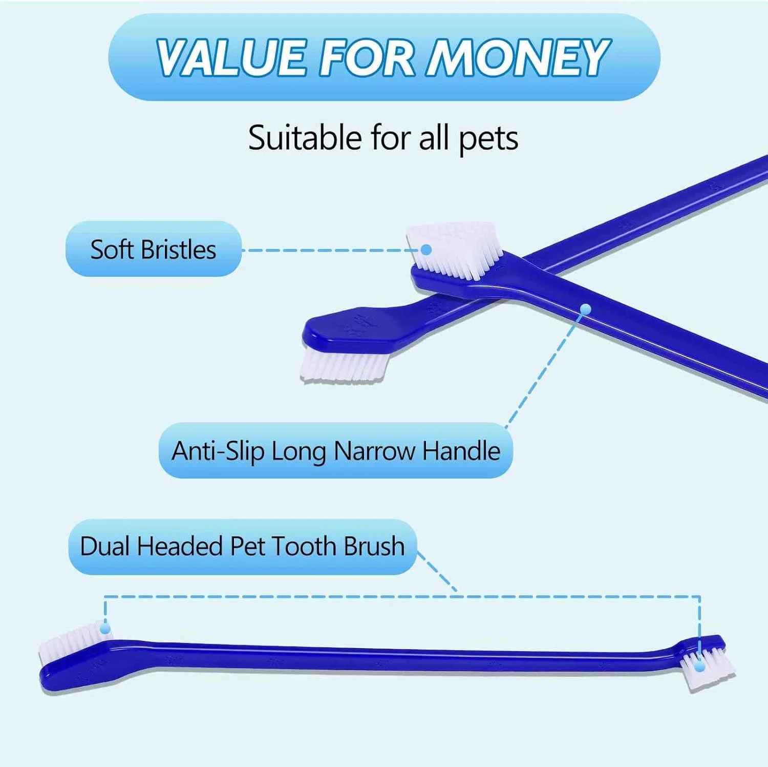 بهترین کیت مسواک و خمیر دندان سگ برای بولداگ فرانسوی و سایر سگ های همراه - مواد طبیعی پلاک را کاهش می دهند، دندان ها را سفید می کنند، نفس را تازه می کنند