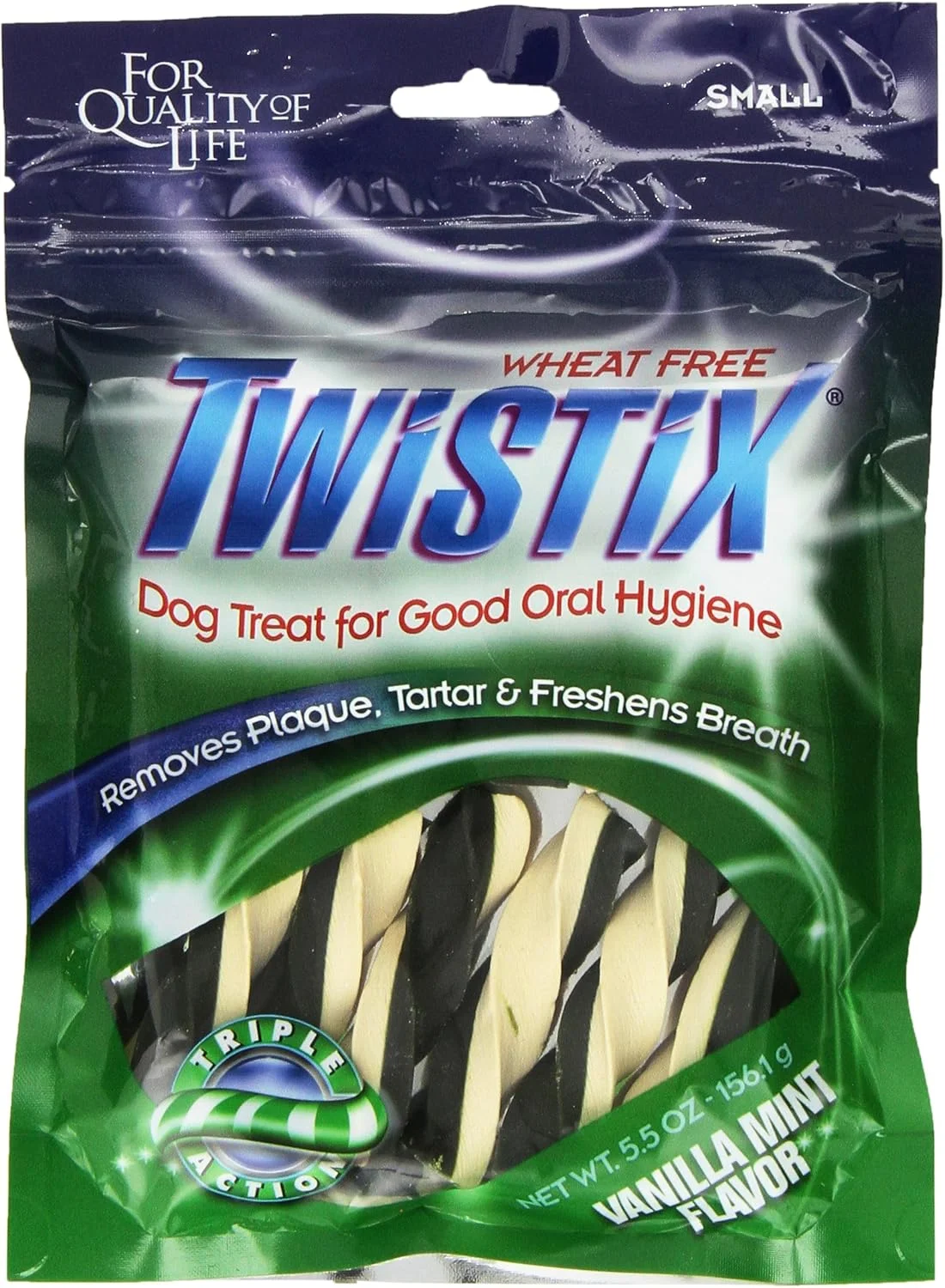 تشویقی دندانی سگ با طعم وانیل/نعناع، کوچک