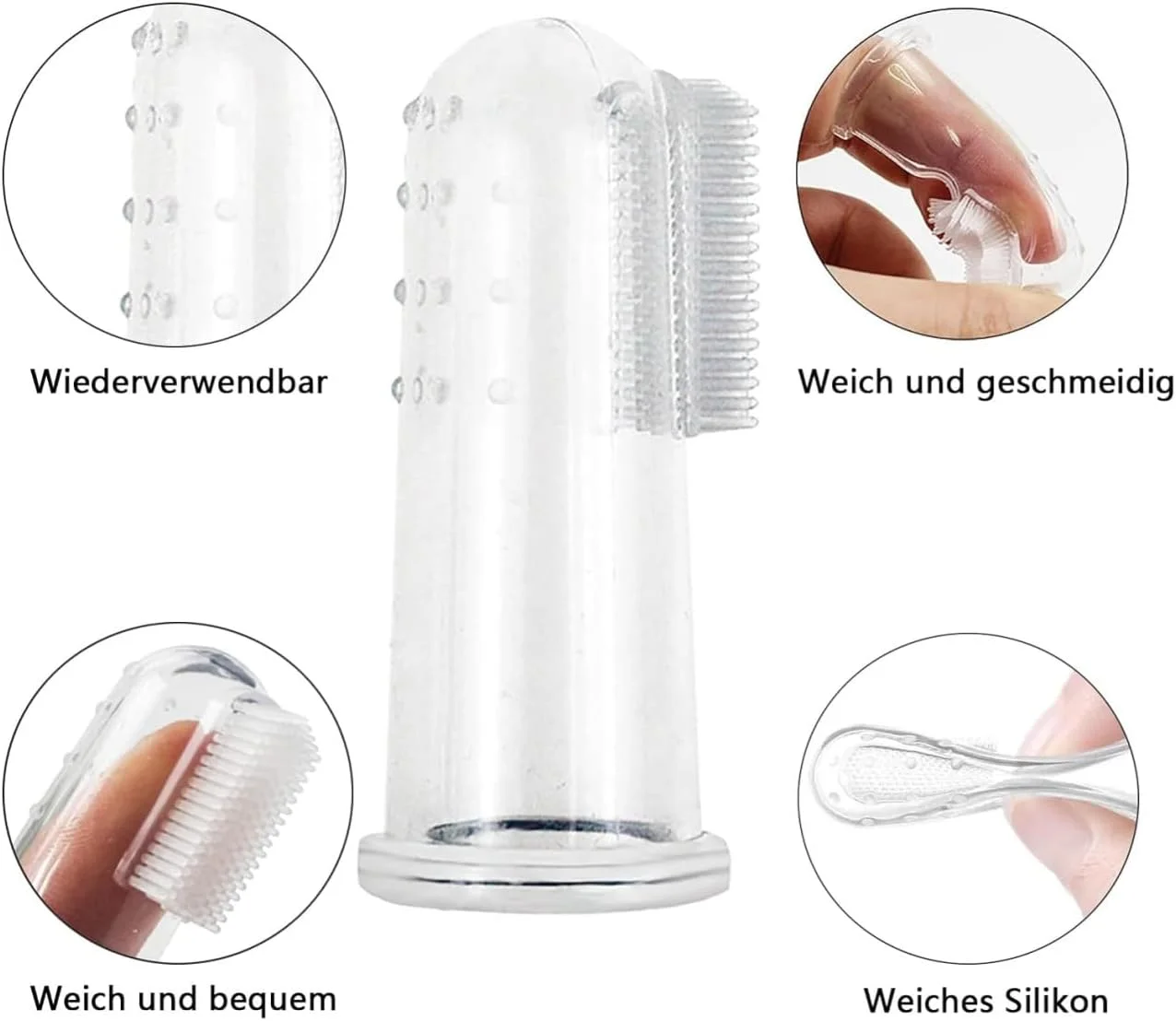 مسواک انگشتی حیوانات خانگی، بسته 12 عددی مسواک سیلیکونی نرم برای سگ و گربه، برس شفاف مراقبت از دندان حیوانات خانگی برای تمیز کردن موثر دندان ها، ایده آل برای حیوانات کوچک تا بزرگ مسواک انگشتی حیوانات خانگی، بسته 12 عددی مسواک سیلیکونی نرم برای سگ و گربه، برس شفاف مراقبت از دندان حیوانات خانگی برای تمیز کردن موثر دندان ها، ایده آل برای حیوانات کوچک تا بزرگ