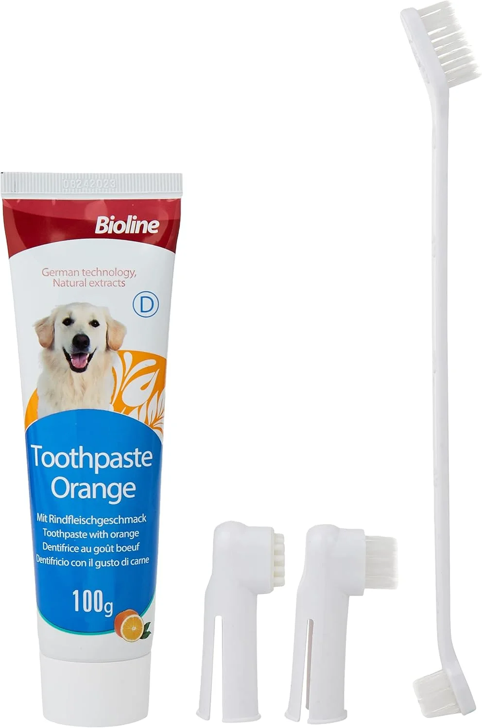 مجموعه بهداشت دهان و دندان بایولاین با طعم پرتقال ۱۰۰ گرمی، چند رنگ