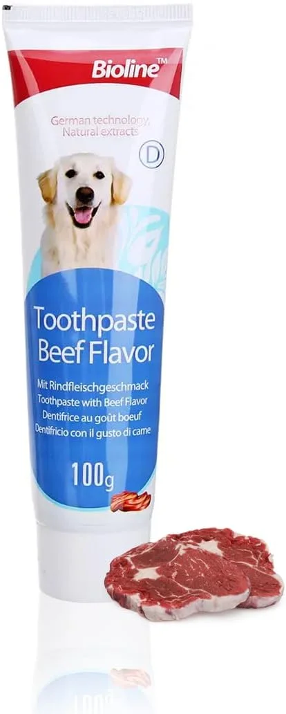 خمیر دندان بایولاین با طعم گوشت گاو، 100 گرم