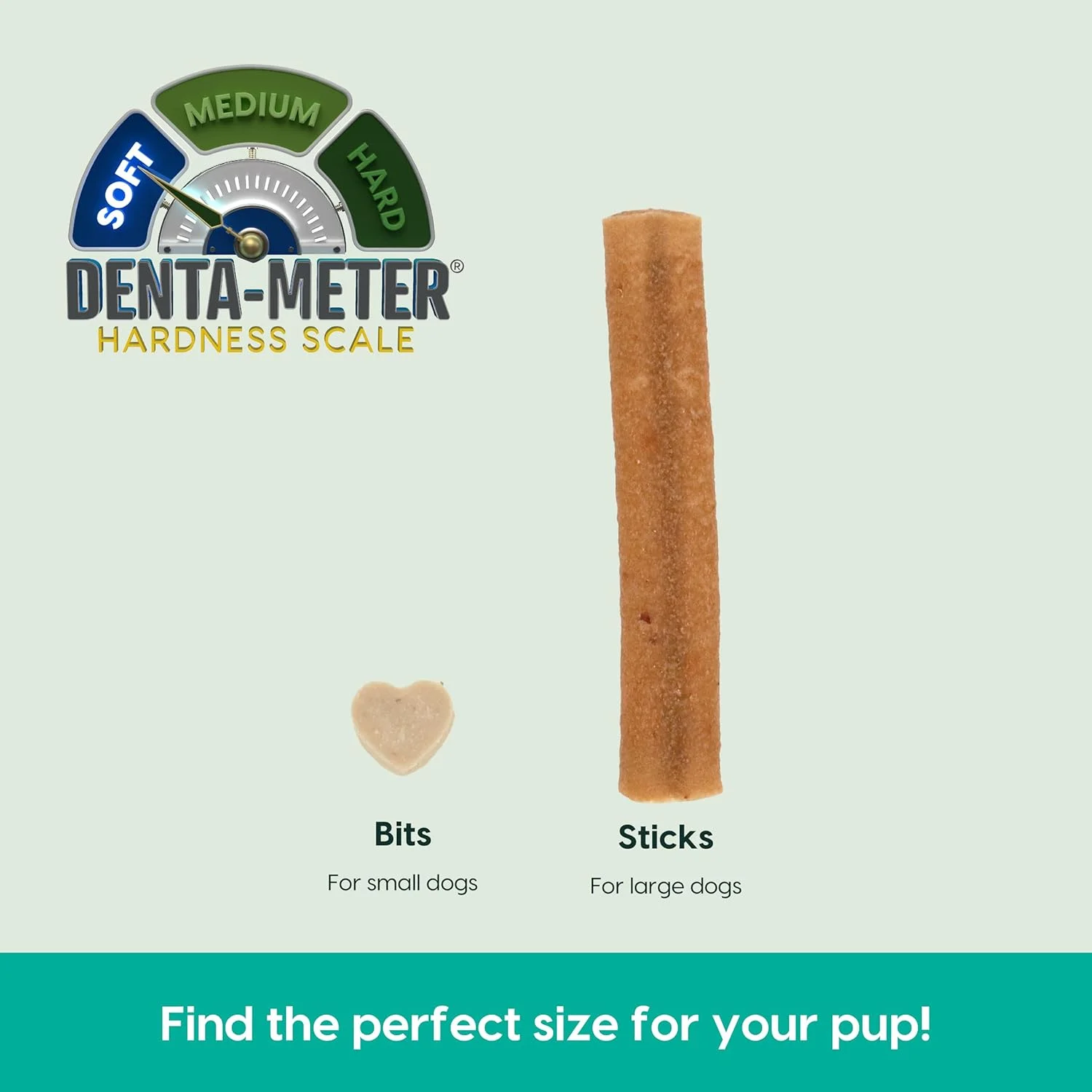 استیک دندان سگ آرک نچرالز برای نژادهای بزرگ، با بافت منحصربه‌فرد برای تمیز کردن دندان‌ها و خوشبو کردن دهان، نعناع، ۱۷۰ گرم، ۱ بسته