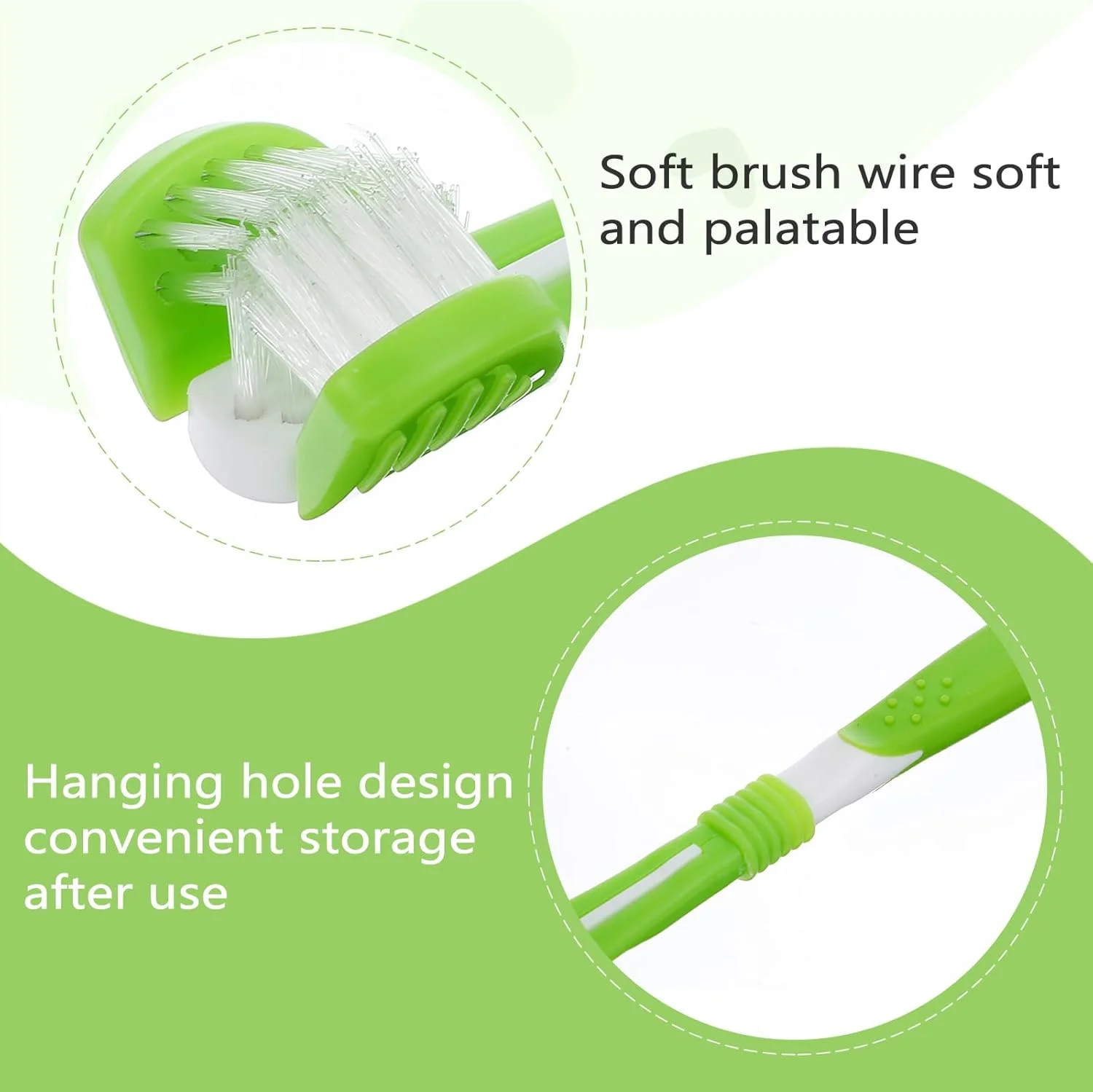 ست مسواک سگ 4 عددی، شامل مسواک سه سر، مسواک دو سر و مسواک انگشتی، برس های تمیز کننده چند زاویه ای برای بهداشت دهان و دندان سگ و گربه