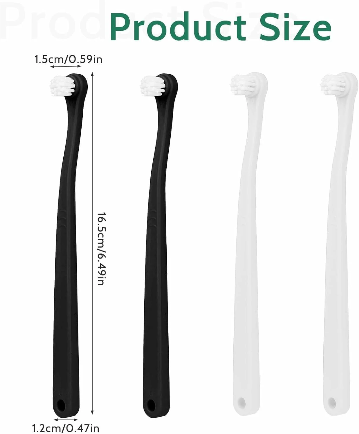 4 عدد مسواک کوچک سگ، مسواک حیوانات خانگی، مسواک نرم مینی گربه، مسواک توله سگ، مسواک سگ مسافرتی قابل حمل، مسواک بچه گربه، کیت تمیز کننده عمیق مینی سر برای سگ و گربه کوچک، توله سگ، بچه گربه