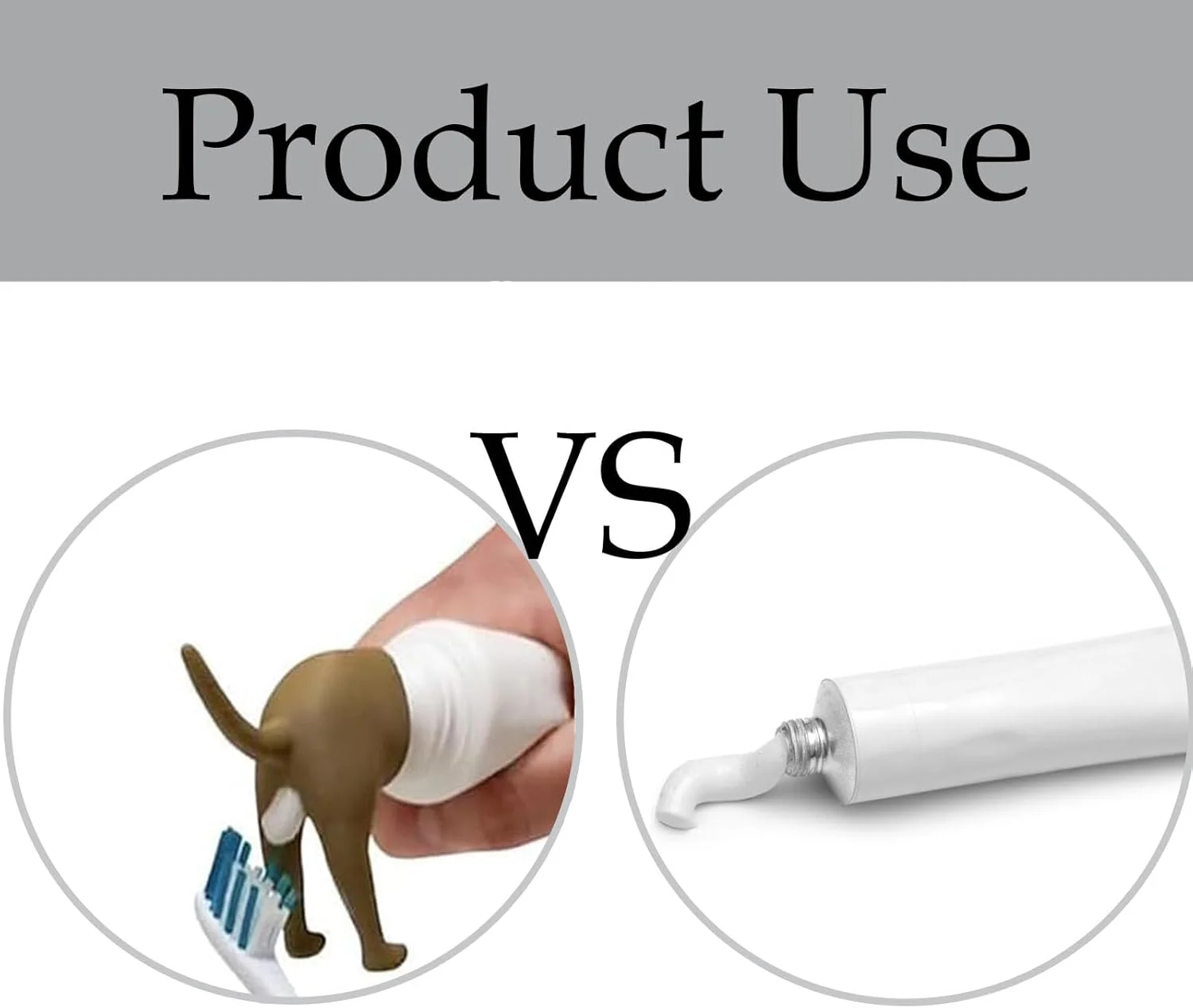 دو عدد درپوش خمیر دندان طرح سگ، پخش کننده خمیر دندان طرح سگ