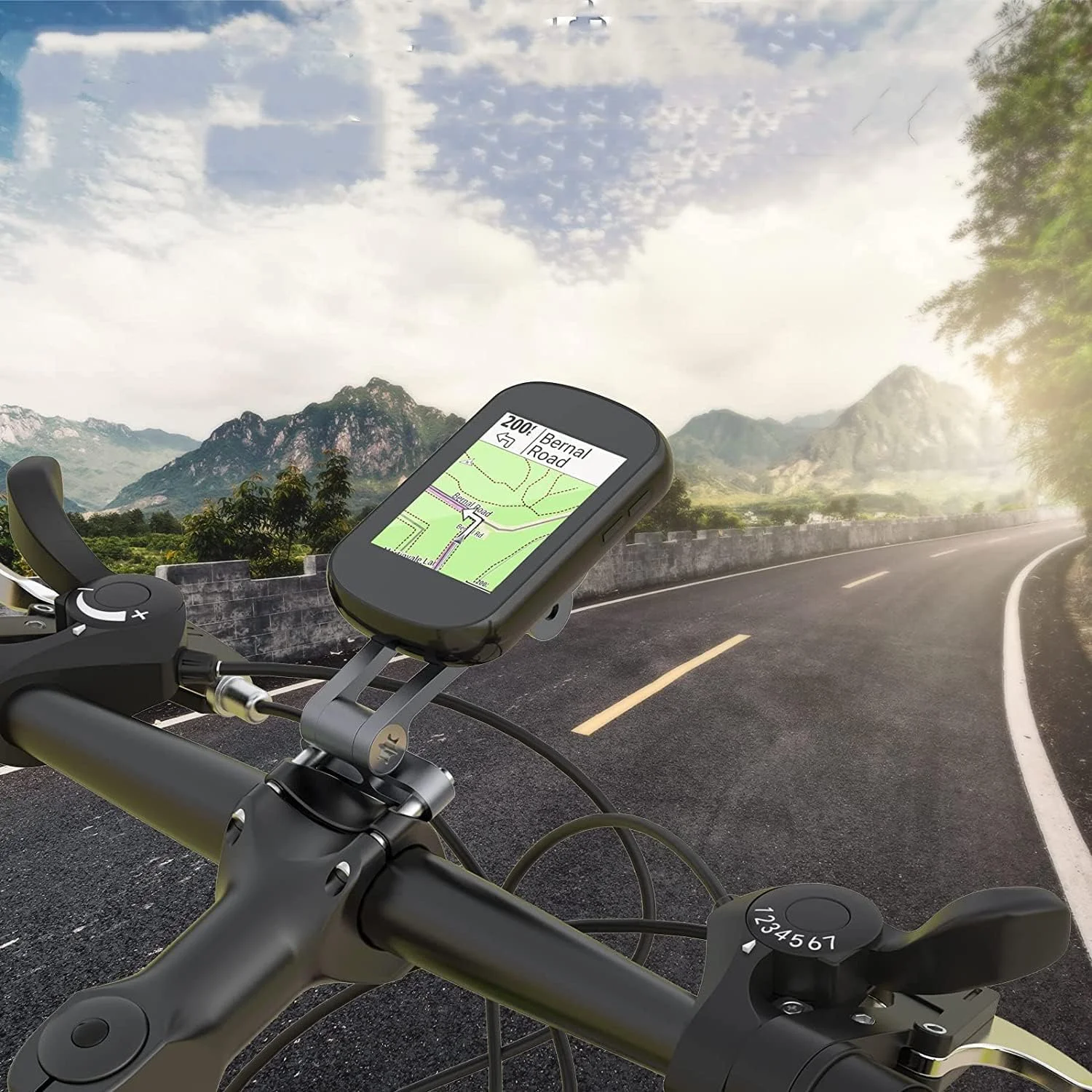 آداپتور پایه کامپیوتر دوچرخه، آداپتور نصب کامپیوتر روی درپوش بالایی کرپی فرمان دوچرخه برای کامپیوترهای دوچرخه گارمین، برایتون و کاتی