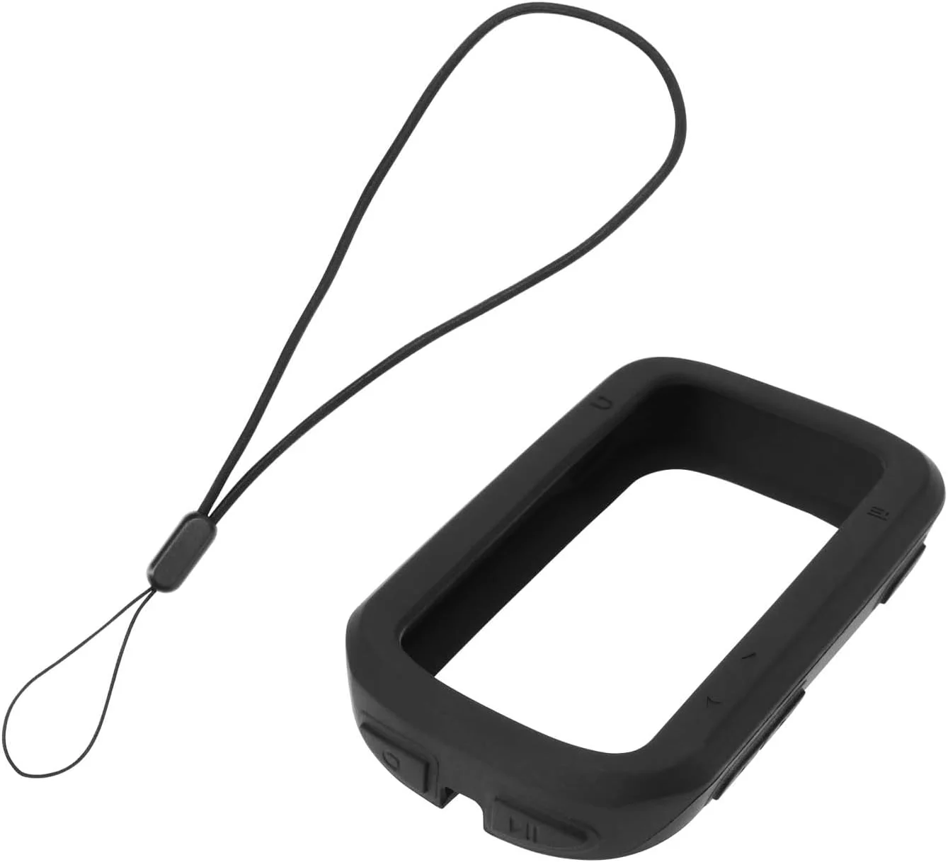 کاور محافظ سیلیکونی سازگار با IGPSPORT BSC200/300 برای قاب کامپیوتر دوچرخه، کاور محافظ سیلیکونی مشکی به همراه بند