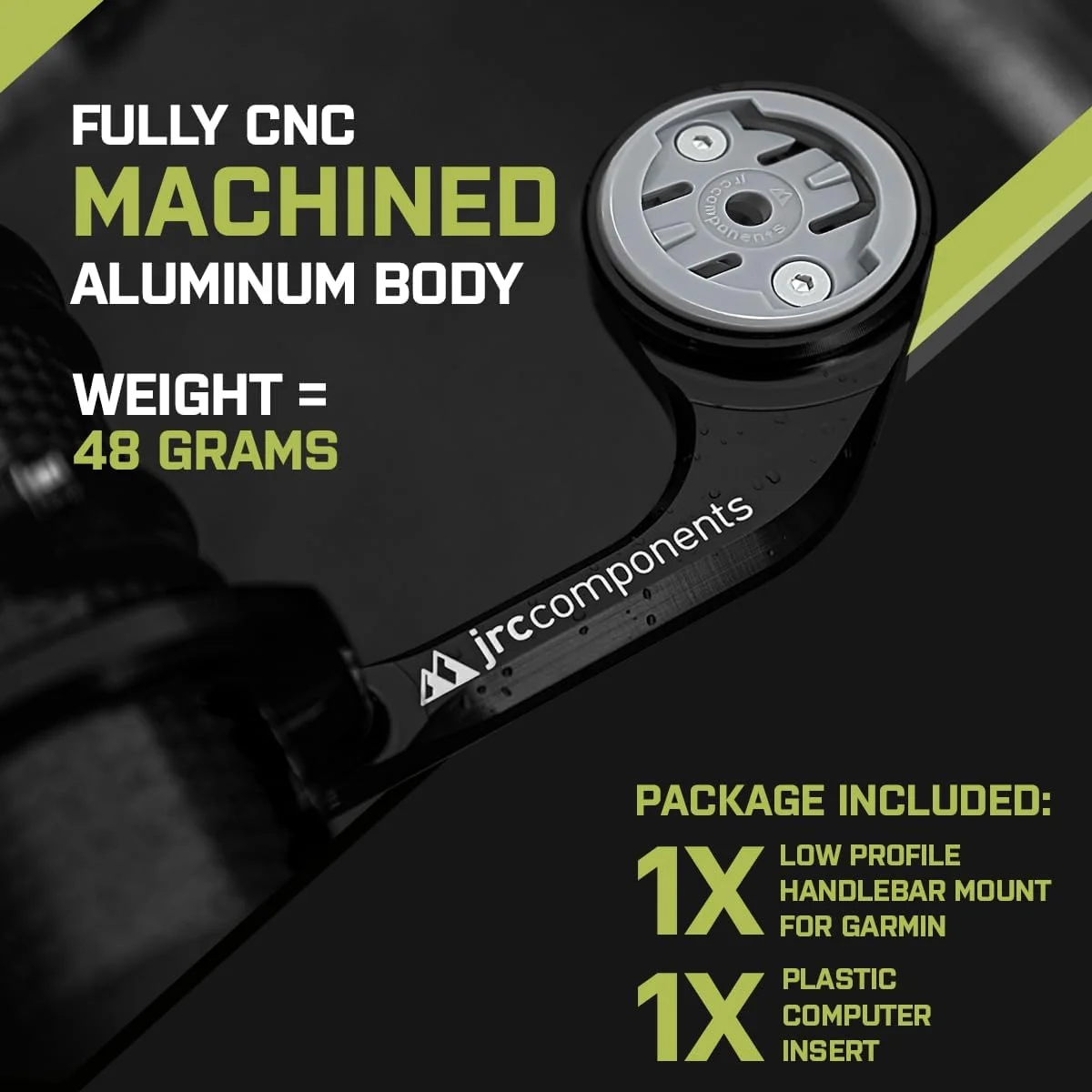 پایه جلویی باریک دوچرخه JRC Components - سازگار با Wahoo - سبز اسیدی