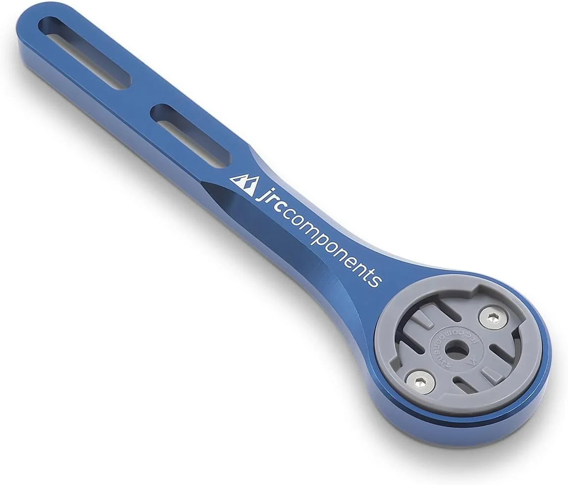 نگهدارنده کامپیوتر زیر فرمان JRC Components Amplitude برای دوچرخه‌های جاده و شن‌ریزی | سازگار با Wahoo Elemnt Bolt, Mini, Roam | نگهدارنده سبک و آیرودینامیک فرمان برای دوچرخه (آبی)