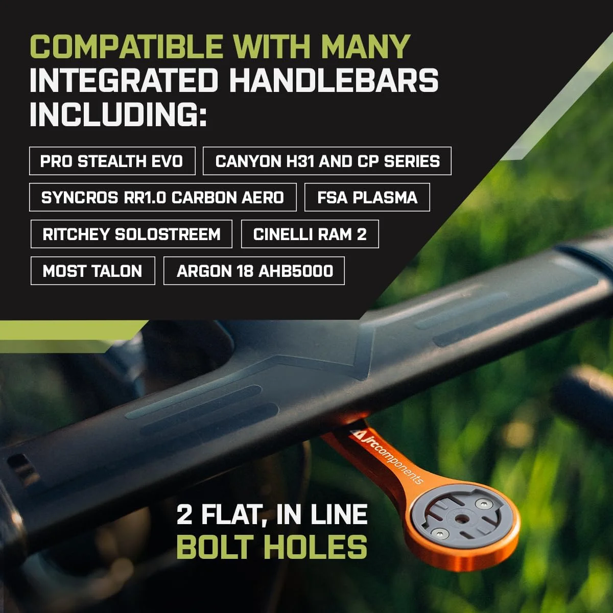 نگهدارنده کامپیوتر زیر فرمان JRC Components Amplitude برای دوچرخه‌های جاده و شن‌ریزی | سازگار با Wahoo Elemnt Bolt, Mini, Roam | نگهدارنده سبک و آیرودینامیک فرمان برای دوچرخه (آبی)