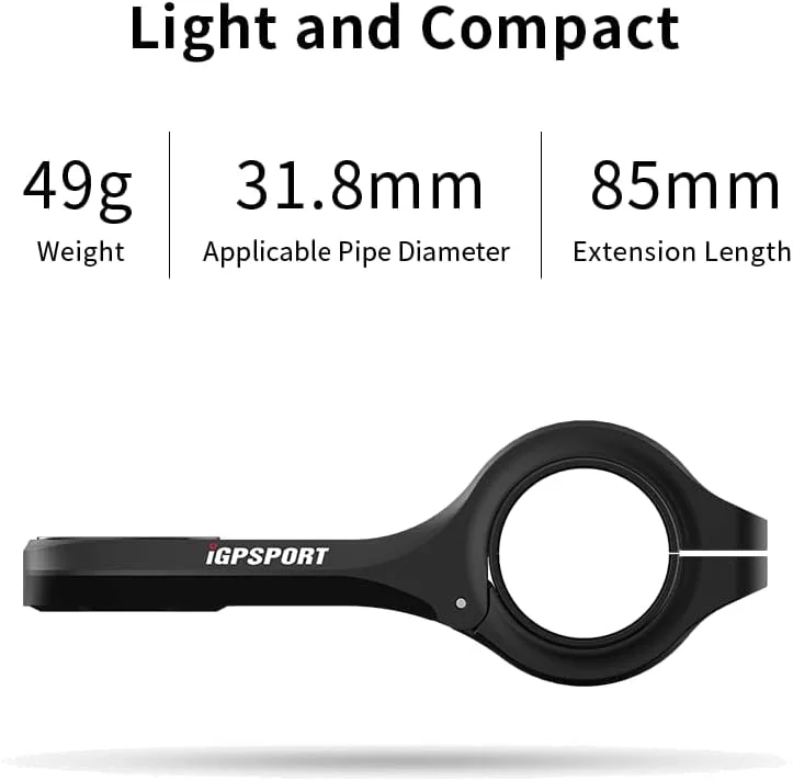نگهدارنده جلویی دوچرخه iGPSPORT سازگار با Garmin Edge 200, 500, 510, 520, 800, 830, 1000, 1030 مناسب برای فرمان 31.8 میلی‌متری