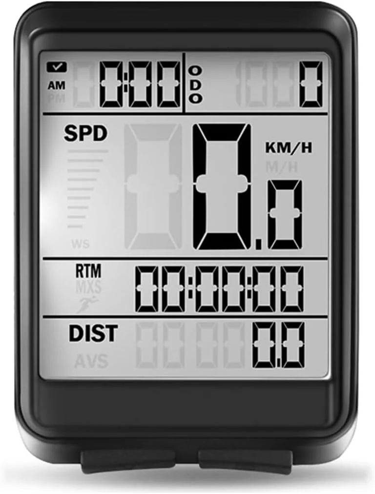 کامپیوتر دوچرخه بیسیم ضدآب با نمایشگر LCD - کیلومترشمار چند منظوره، مسافتسنج و فعالسازی خودکار برای دوچرخههای جادهای - IC321 کامپیوتر دوچرخه بیسیم ضدآب با نمایشگر LCD - کیلومترشمار چند منظوره، مسافتسنج و فعالسازی خودکار برای دوچرخههای جادهای - IC321