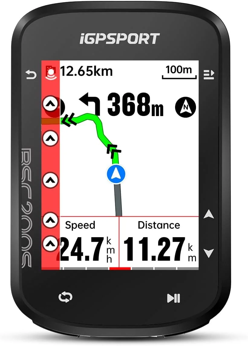 کامپیوتر دوچرخه سواری GPS مدل iGPSPORT BSC200S با مسیریابی بی سیم، صفحه نمایش 2.4 اینچی، بلوتوث ANT+ و استاندارد ضدآب IPX7 (BSC200S)