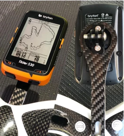 نگهدارنده یکپارچه جلوی فرمان آیرو برای Garmin Bryton، نگهدارنده کامپیوتر دوچرخه فیبر کربنی یکپارچه