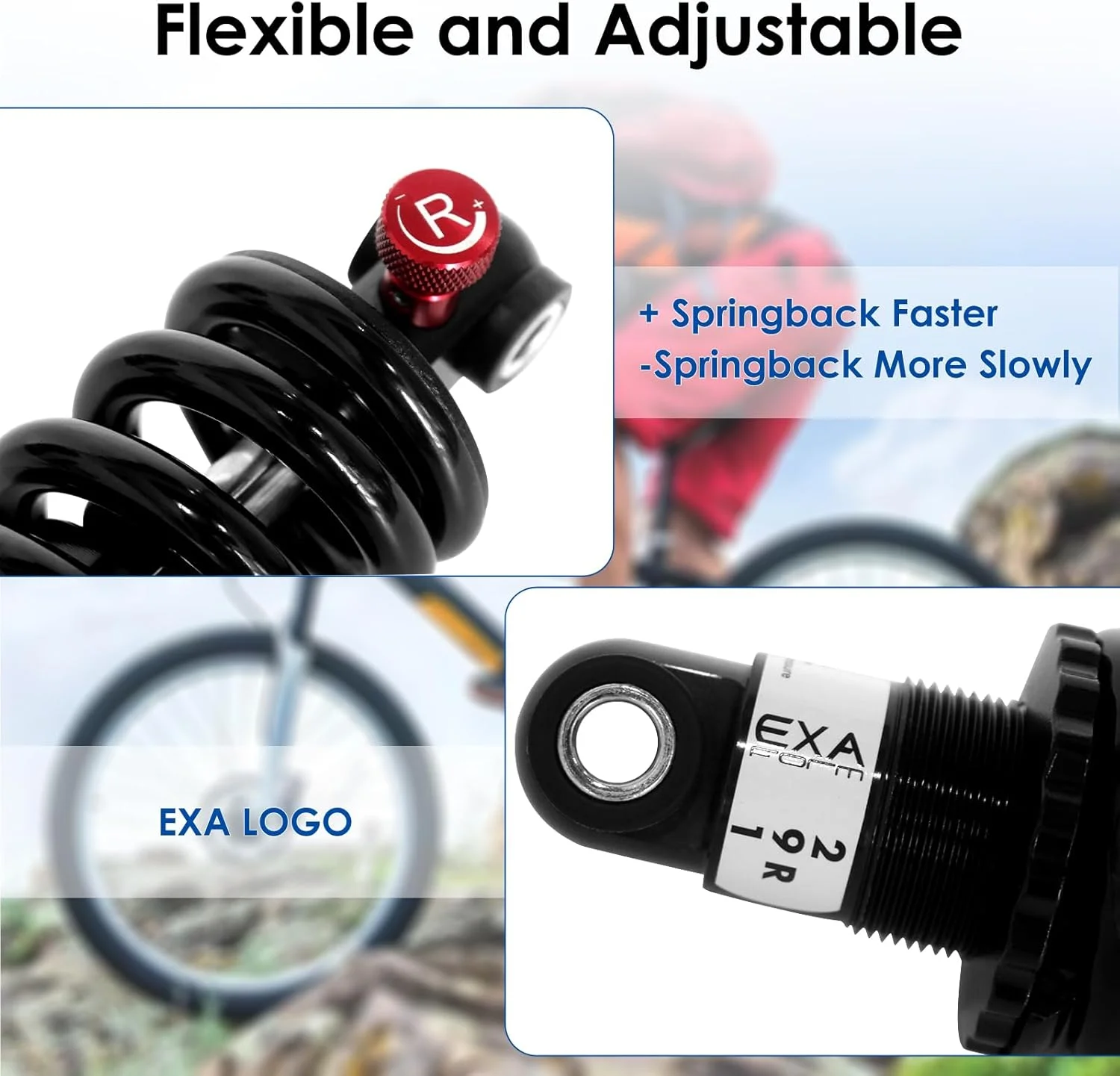 کمک فنر دوچرخه ZTZ، ۱۶۵ میلیمتر، ۱۵۰۰ پوند کمک فنر دوچرخه ZTZ، ۱۶۵ میلیمتر، ۱۵۰۰ پوند