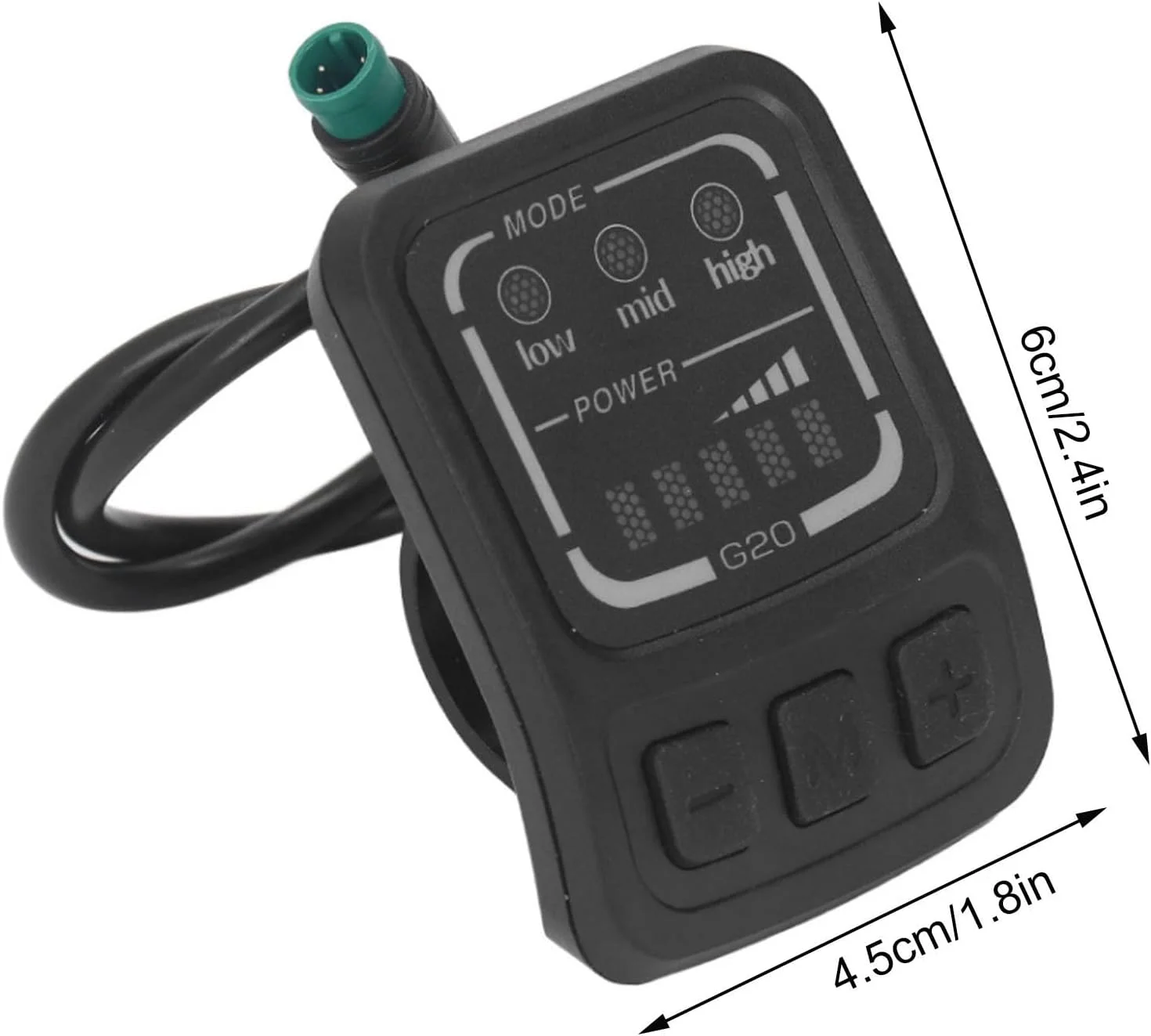 نمایشگر ال ای دی دوچرخه برقی G20 F، پنل کنترل نمایشگر ال سی دی دوچرخه برقی 24-48 ولت با رابط ضد باران، صفحه نمایش پنل چند منظوره دوچرخه جایگزین برای دوچرخه برقی