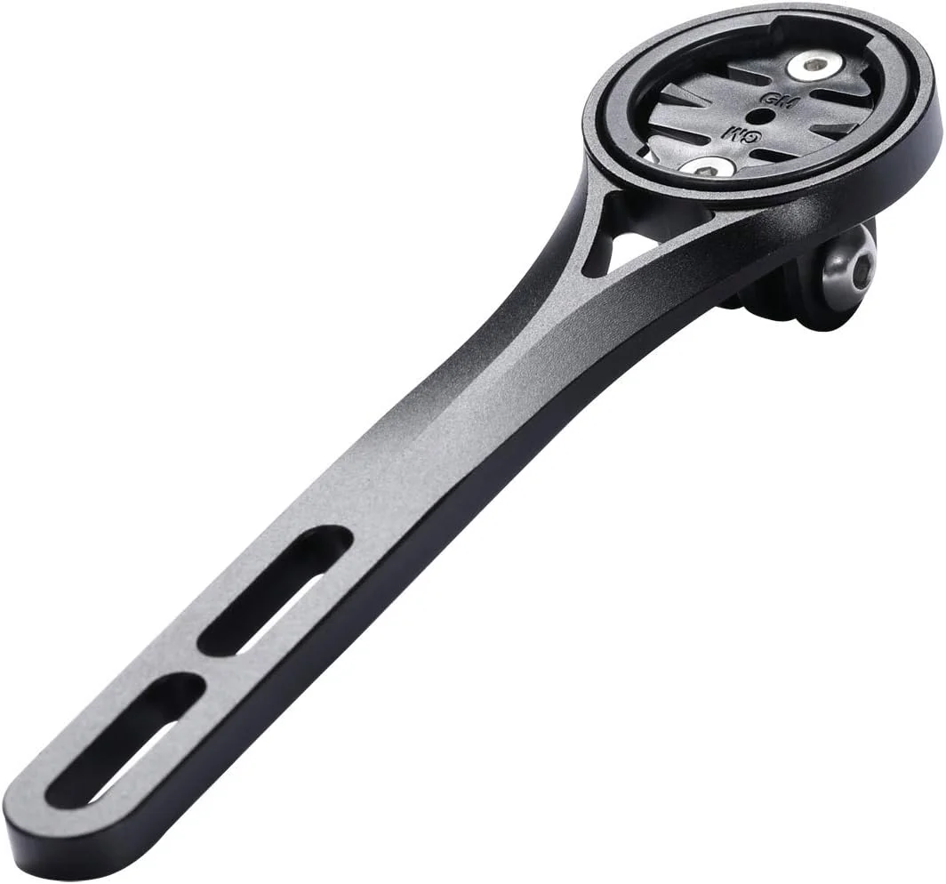 پایه نگهدارنده کامپیوتر دوچرخه آلیاژ آلومینیوم برای فرمان یکپارچه دوچرخه جاده، سازگار با Garmin Edge 130 200 500 510 520 810 820 1000 1030 و چراغ قوه