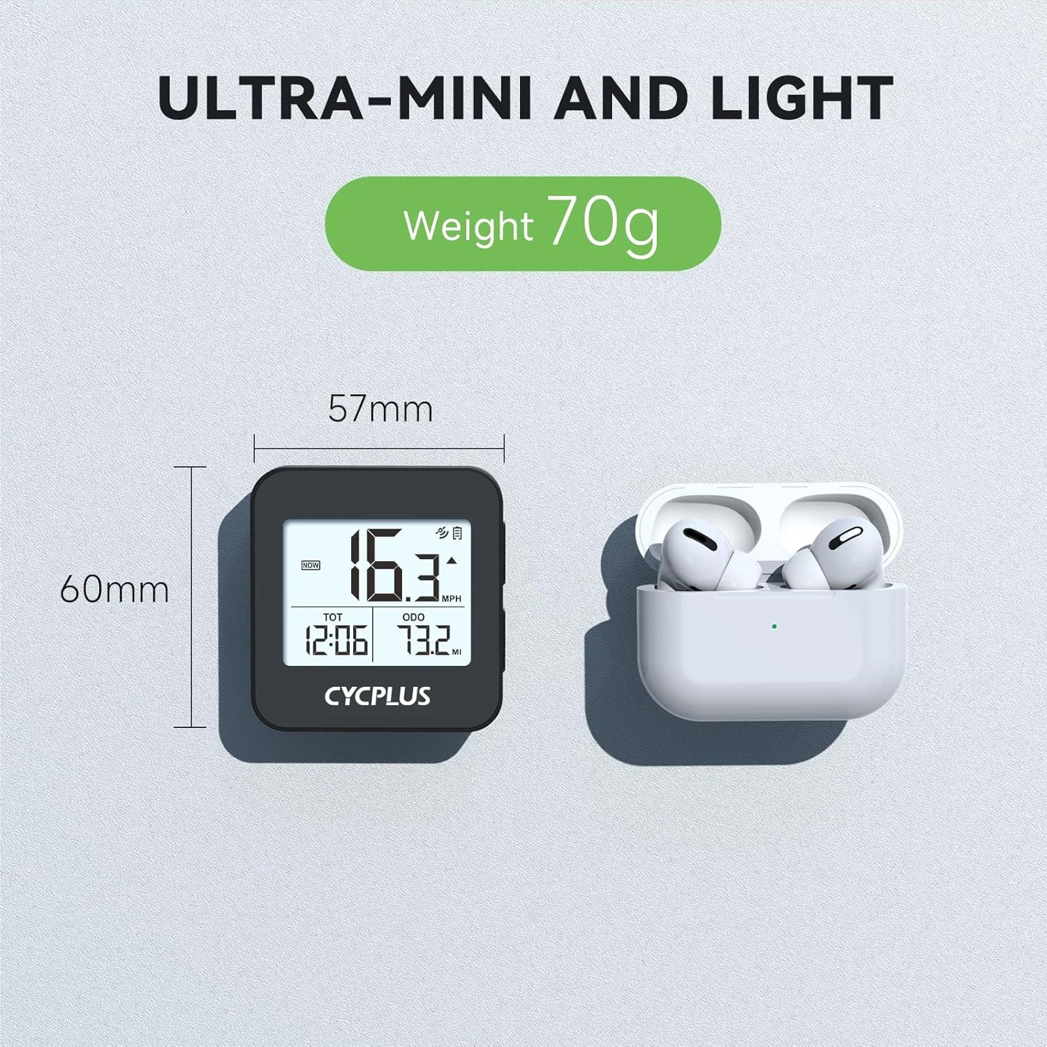 کامپیوتر دوچرخه سواری GPS سایک پلاس، کامپیوتر دوچرخه سواری بی سیم با نور پس زمینه اتوماتیک، کیلومتر شمار ضد آب و باطری بزرگ، ارائه تجزیه و تحلیل داده های حرفه ای