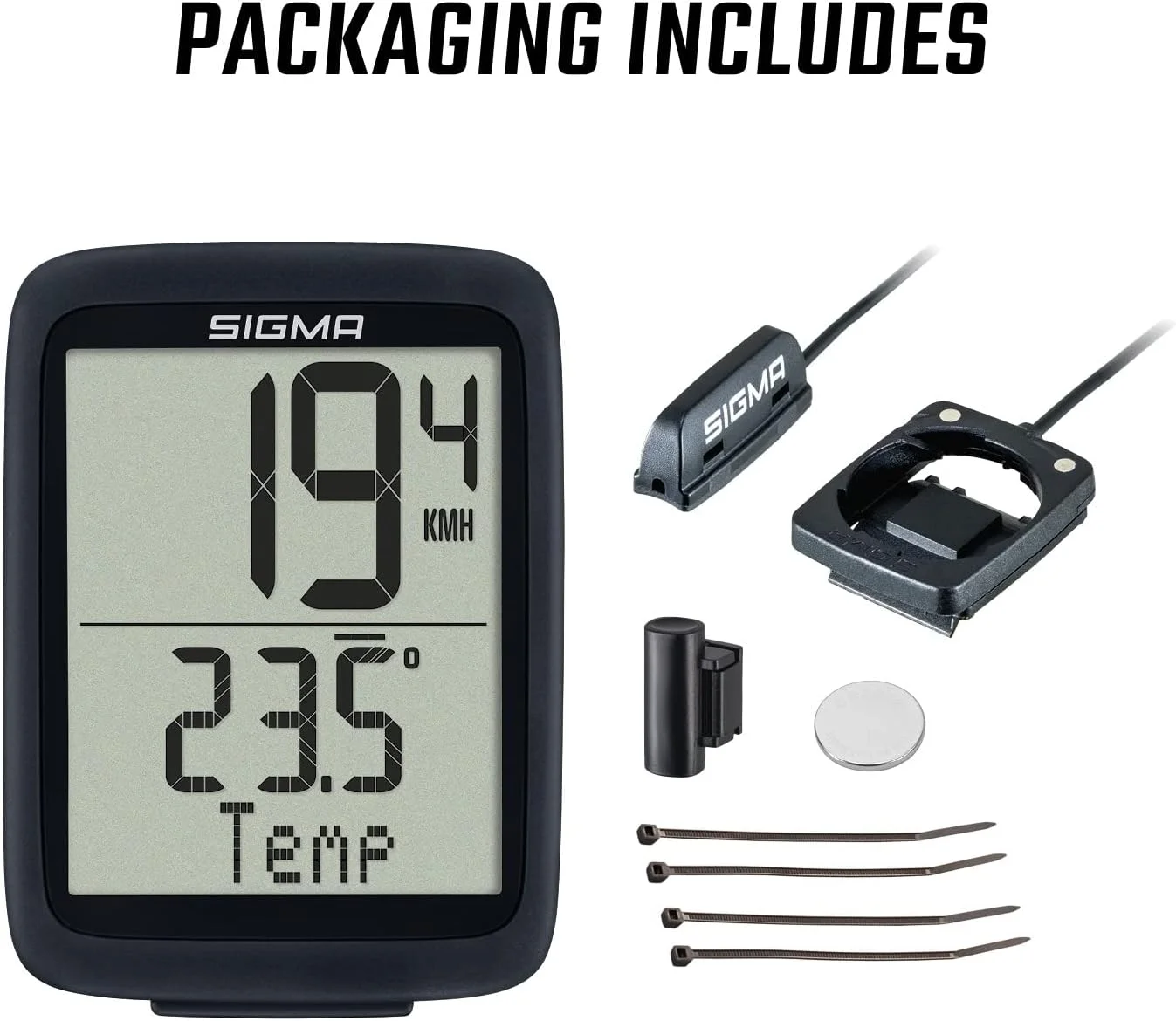 کامپیوتر دوچرخه سیگما Bc 10.0 Wr مشکی/سفید سایز واحد