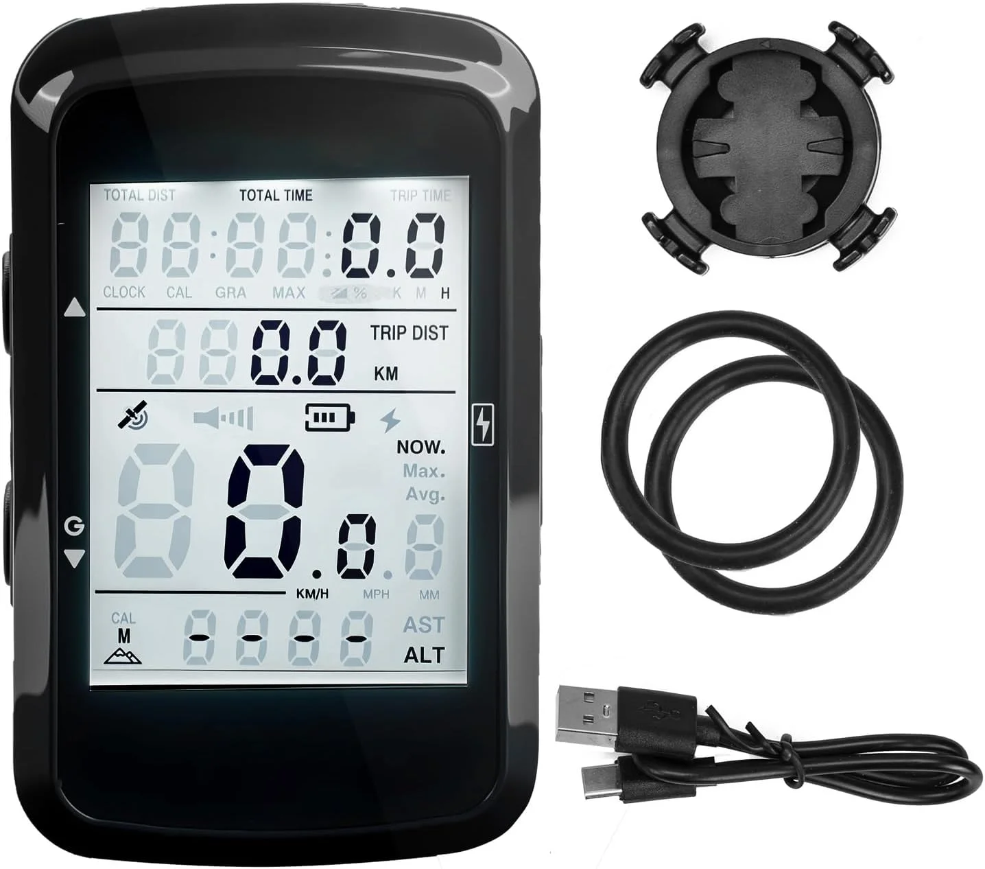 کامپیوتر دوچرخه OFF، سرعت سنج و کیلومتر شمار بی سیم GPS با نور پس زمینه اتوماتیک، ضد آب و عمر باتری طولانی