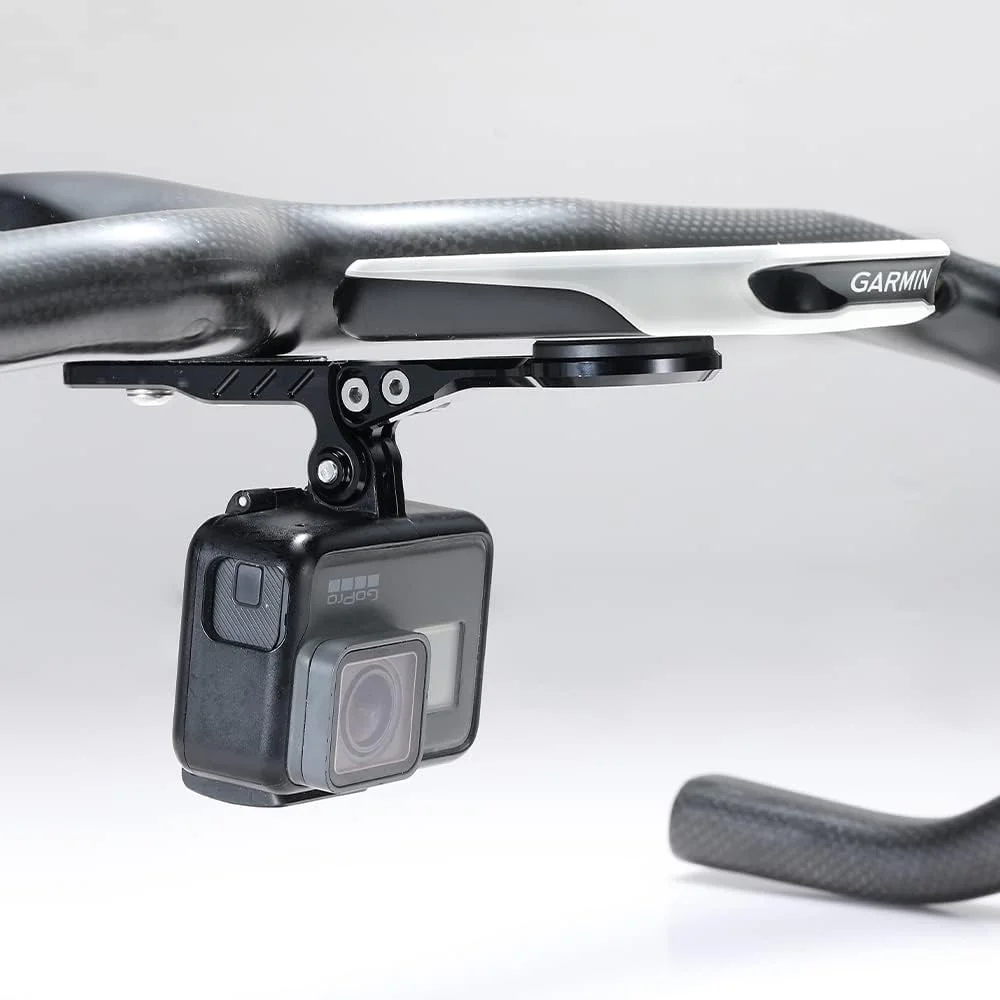 نگهدارنده قابل تنظیم دوچرخه Cestbon سازگار با Garmin Edge Wahoo Elemnt Bryton Rider Stages Dash، پایه ترکیبی با دوربین و چراغ جلو