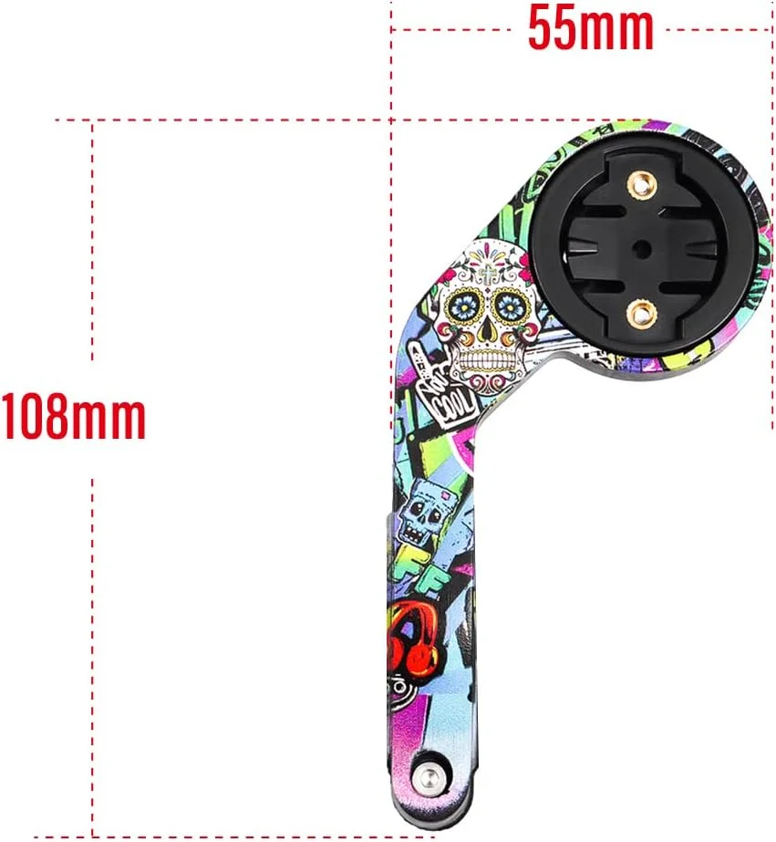 پایه CNC دوچرخه برای Garmin Edge 530, 830, 1030, 1000, 130, 200, 500, 510, 800, 810, 25، پایه کامپیوتر دوچرخه، پایه فرمان برای Garmin Edge 530/830/1000/1030/200