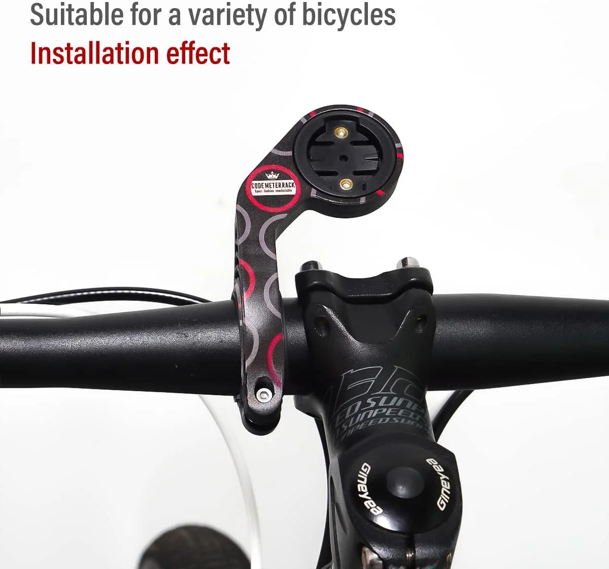 پایه CNC دوچرخه برای Garmin Edge 530, 830, 1030, 1000, 130, 200, 500, 510, 800, 810, 25، پایه کامپیوتر دوچرخه، پایه فرمان برای Garmin Edge 530/830/1000/1030/200