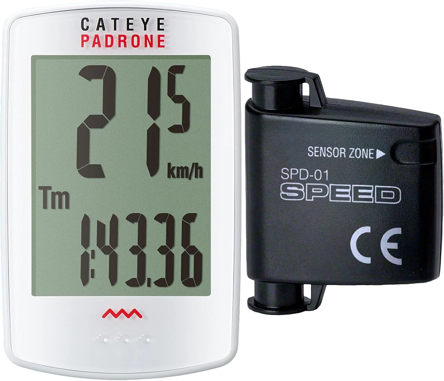 کامپیوتر دوچرخه سواری بی سیم CatEye Padrone: سفید