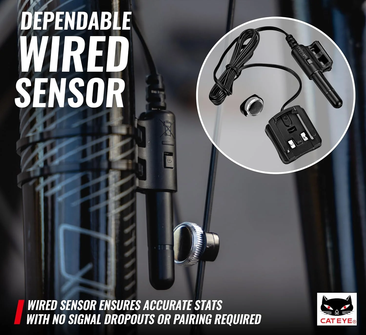 کامپیوتر دوچرخه سواری CatEye VELO9 CC-VL820 - مشکی