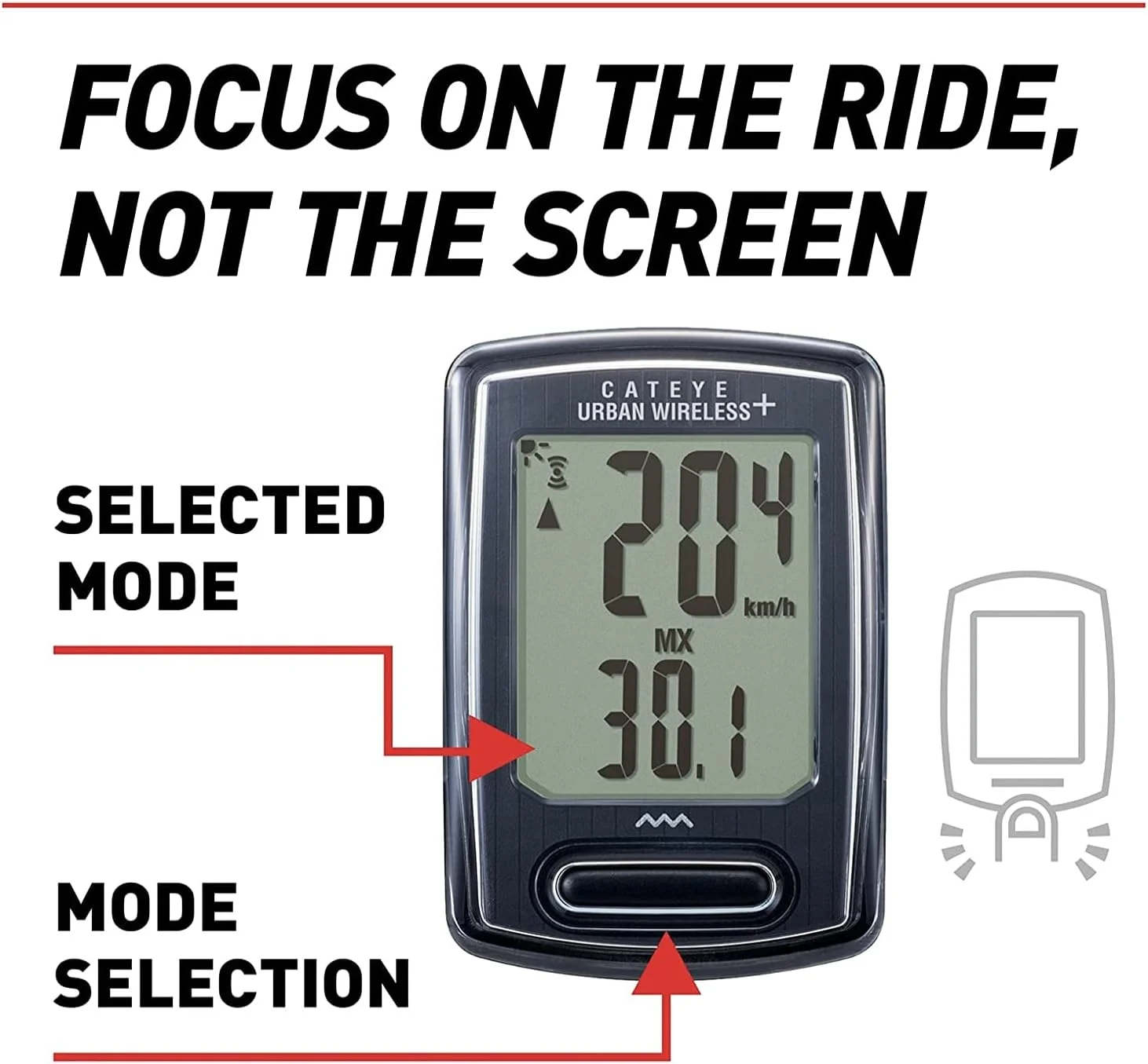 کامپیوتر دوچرخه سواری بی سیم CATEYE Urban Wireless+ – سرعت سنج بی سیم با نور پس زمینه، ردیابی کالری، پایه FlexTight™، شروع/توقف خودکار، عمر باتری 1 ساله، برای دوچرخه سواری جاده، کوهستان و شن کامپیوتر دوچرخه سواری بی سیم CATEYE Urban Wireless+ – سرعت سنج بی سیم با نور پس زمینه، ردیابی کالری، پایه FlexTight™، شروع/توقف خودکار، عمر باتری 1 ساله، برای دوچرخه سواری جاده، کوهستان و شن