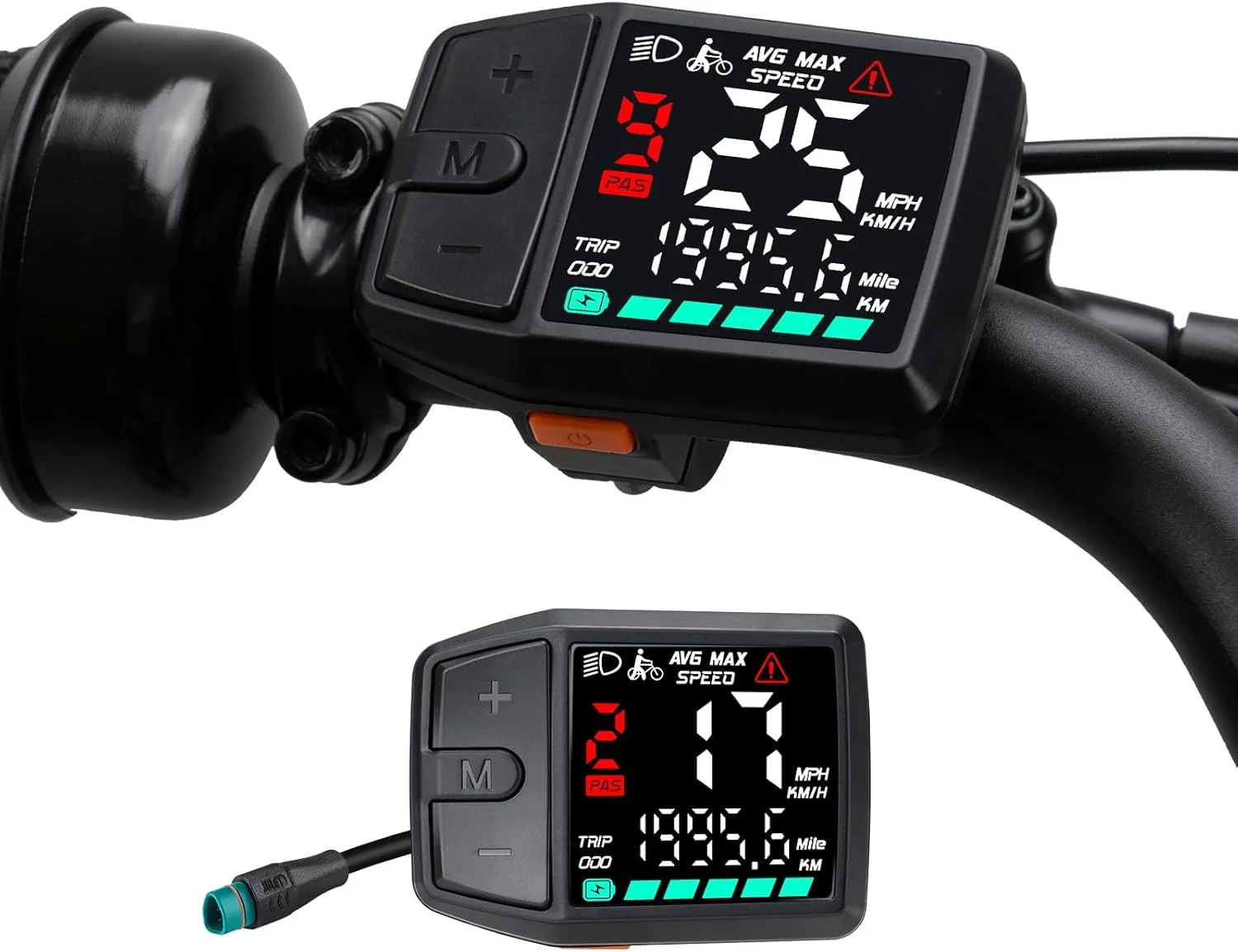 نمایشگر ۵ پین نر دوچرخه برقی BAFANG برای موتورهای پروتکل CAN بافانگ، کامپیوتر دوچرخه سرعت سنج با 0-9 PAS، DZ41 (موتورهای میانی M620، M600، M560، M510، M420)، DC 24V/36V/48V