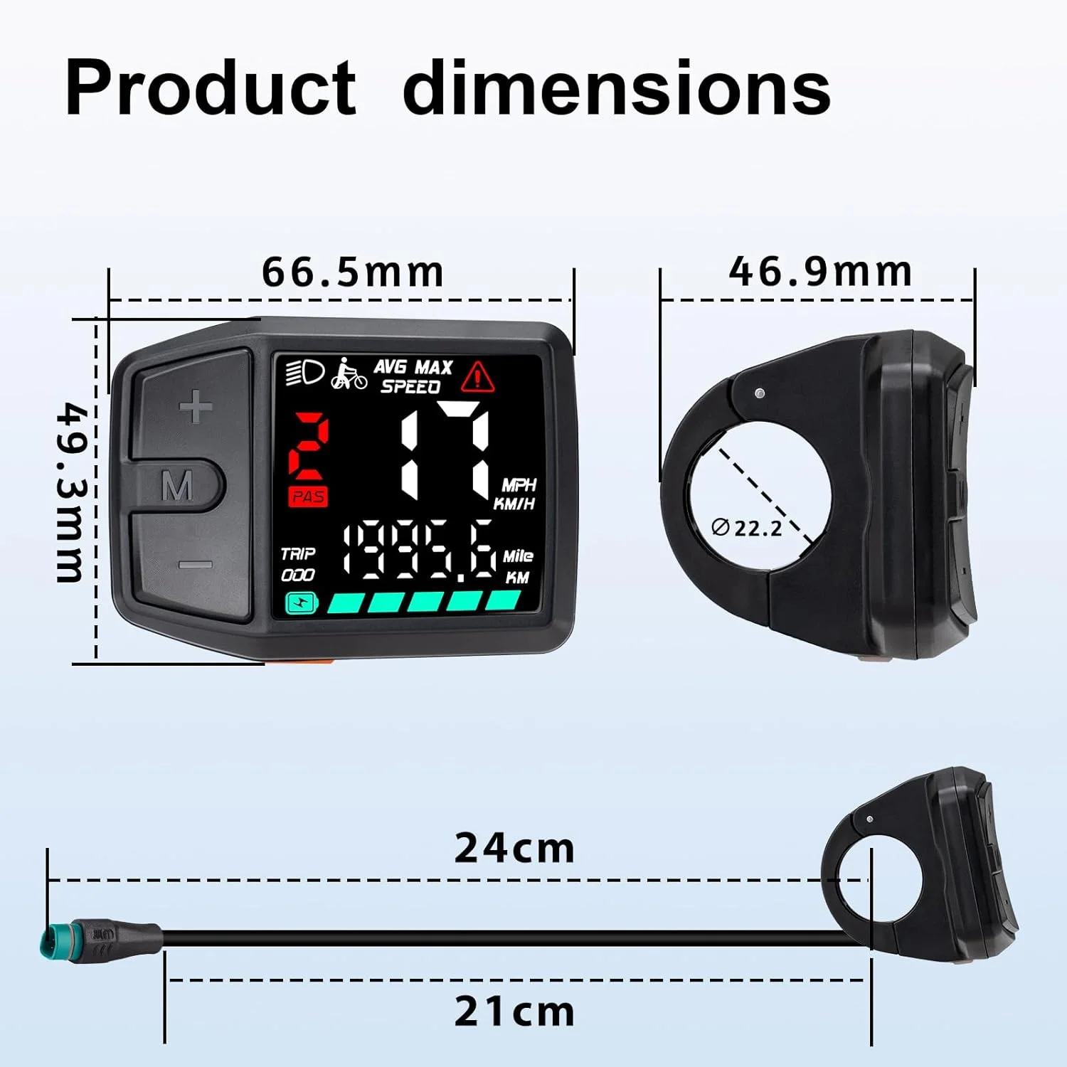نمایشگر ۵ پین نر دوچرخه برقی BAFANG برای موتورهای پروتکل CAN بافانگ، کامپیوتر دوچرخه سرعت سنج با 0-9 PAS، DZ41 (موتورهای میانی M620، M600، M560، M510، M420)، DC 24V/36V/48V نمایشگر ۵ پین نر دوچرخه برقی BAFANG برای موتورهای پروتکل CAN بافانگ، کامپیوتر دوچرخه سرعت سنج با 0-9 PAS، DZ41 (موتورهای میانی M620، M600، M560، M510، M420)، DC 24V/36V/48V